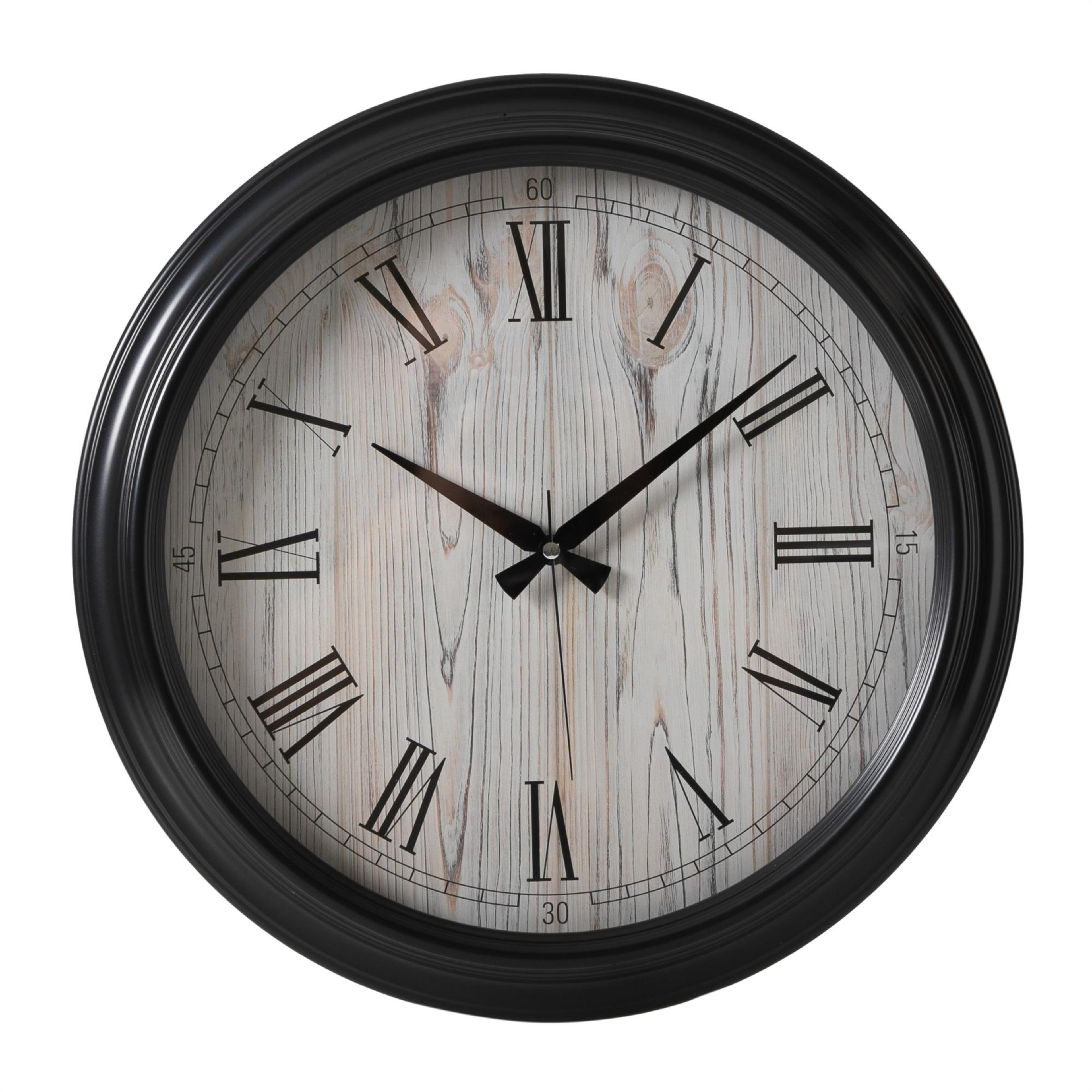 LISBON DUVAR SAATİ SİYAH 46CM