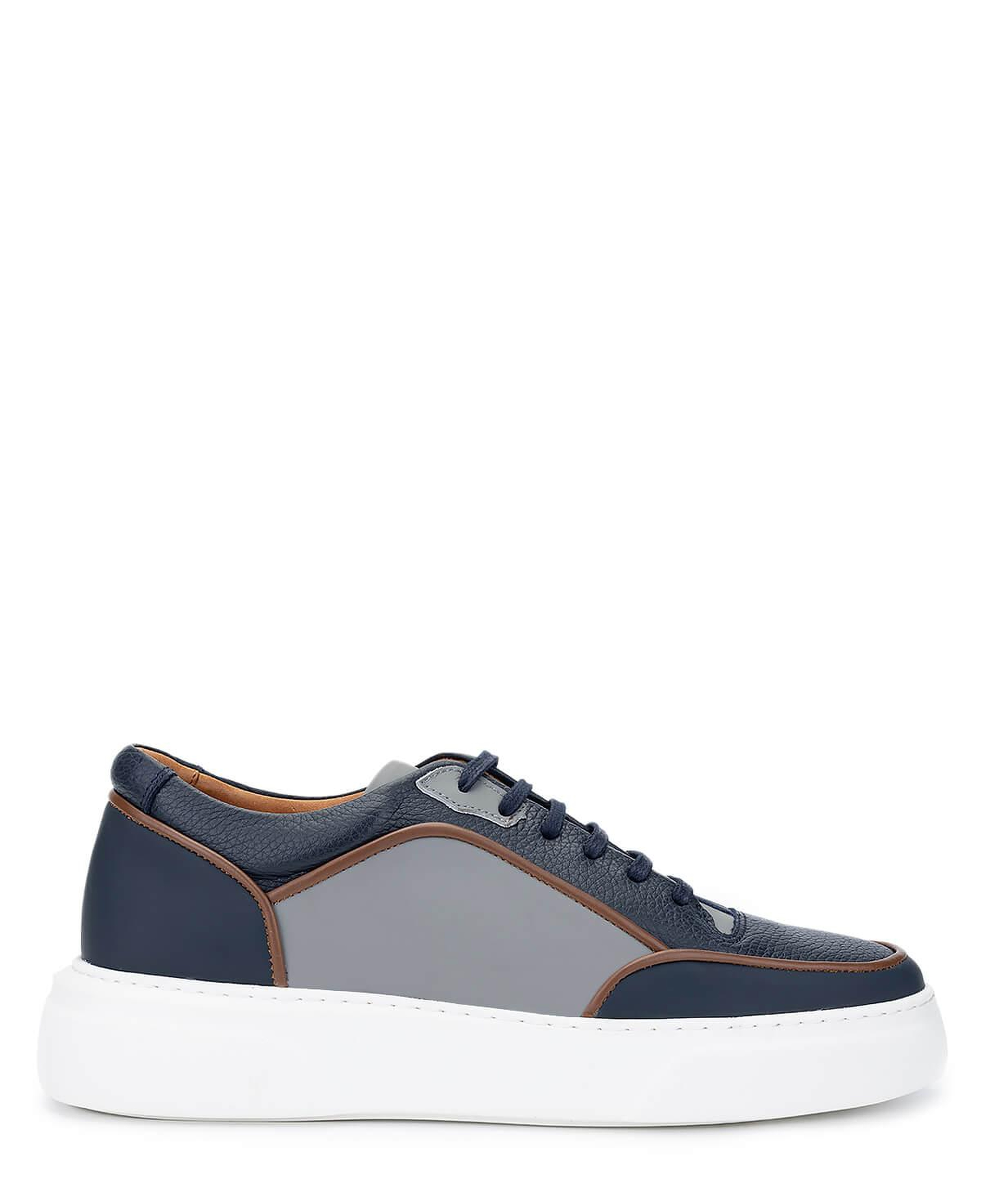 Tamer Tanca Erkek Hakiki Deri Lacivert Sneakers & Spor Ayakkabı