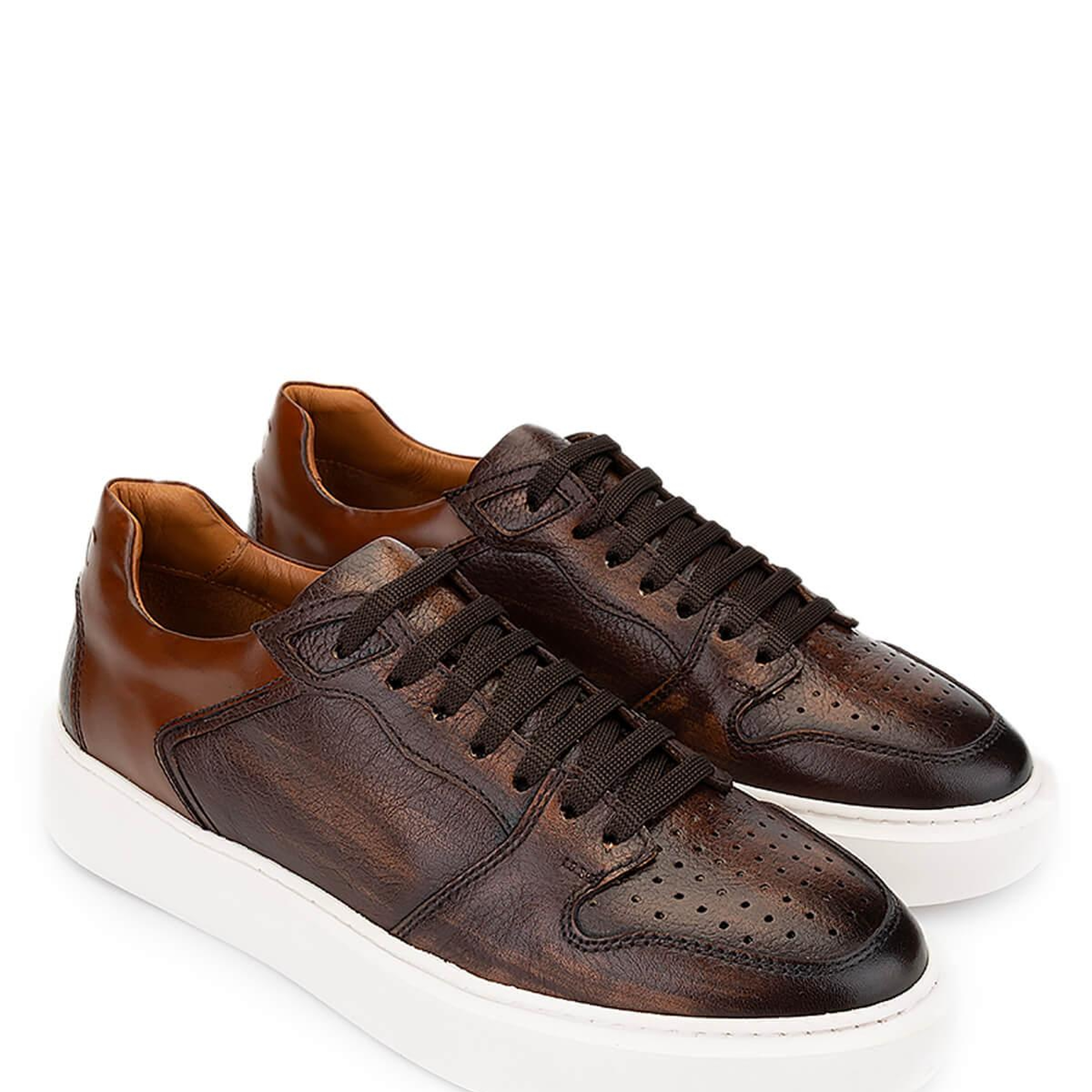 Tamer Tanca Erkek Hakiki Deri Taba Sneakers & Spor Ayakkabı