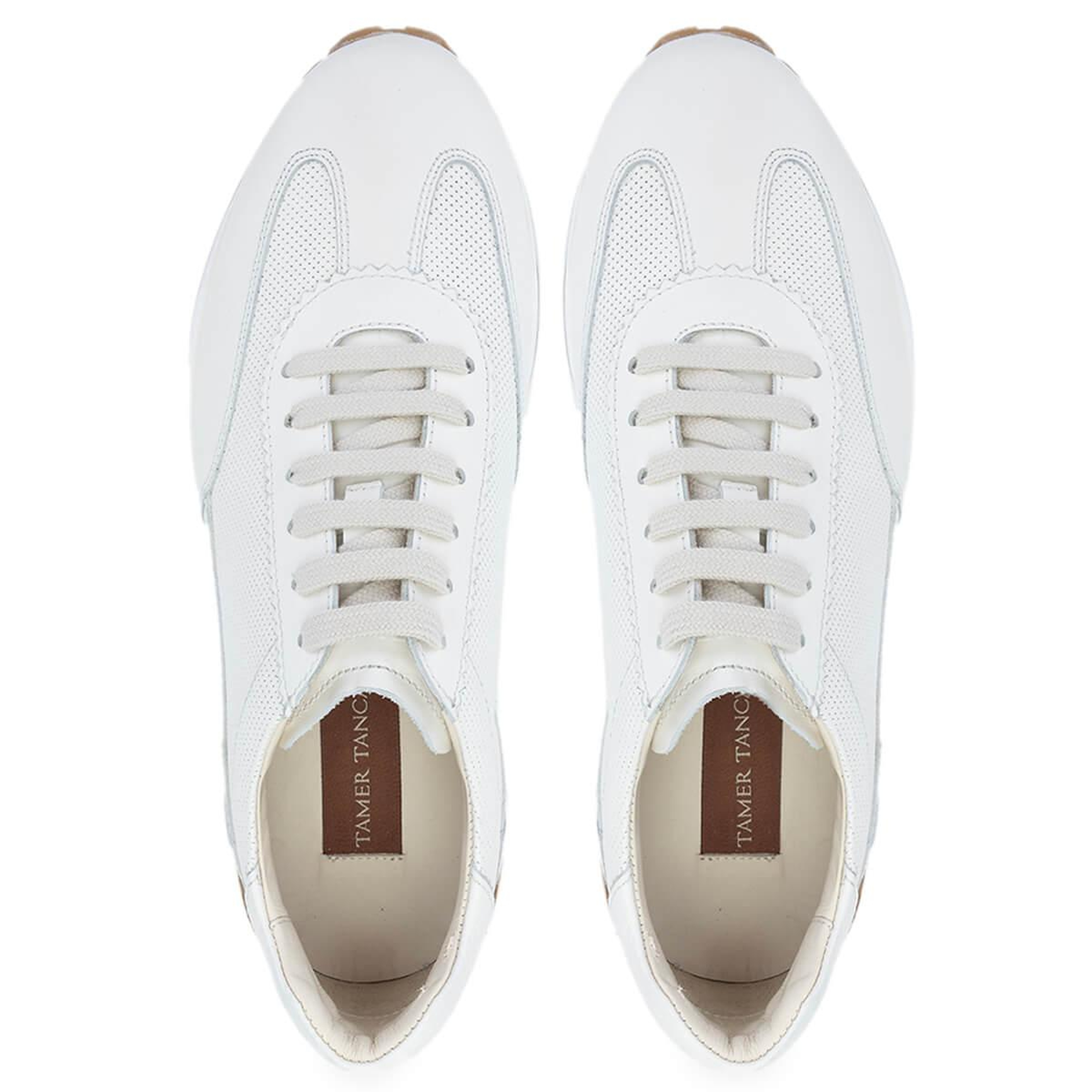 Tamer Tanca Erkek Hakiki Deri Beyaz Sneakers & Spor Ayakkabı