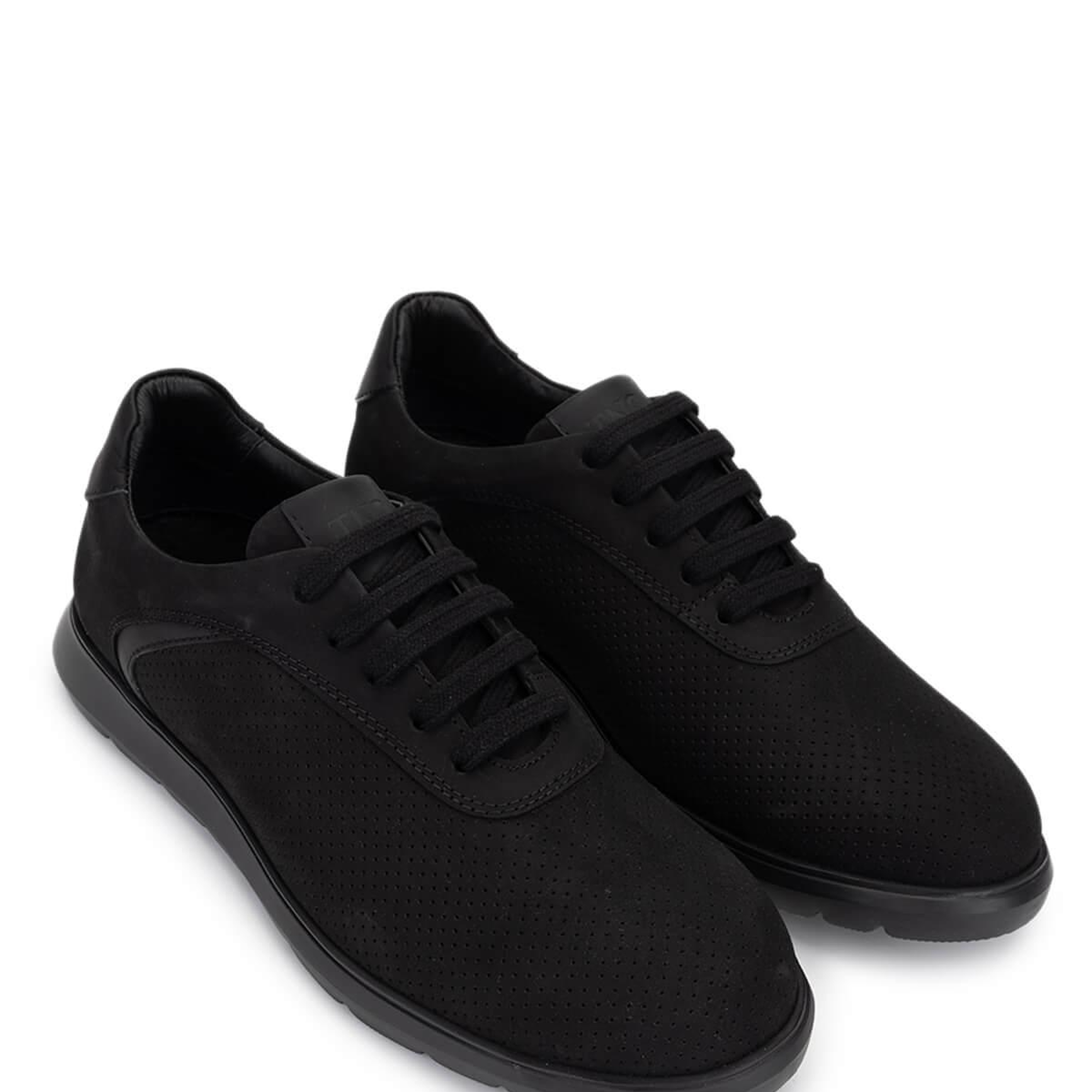 Tamer Tanca Erkek Hakiki Deri Siyah Sneakers & Spor Ayakkabı