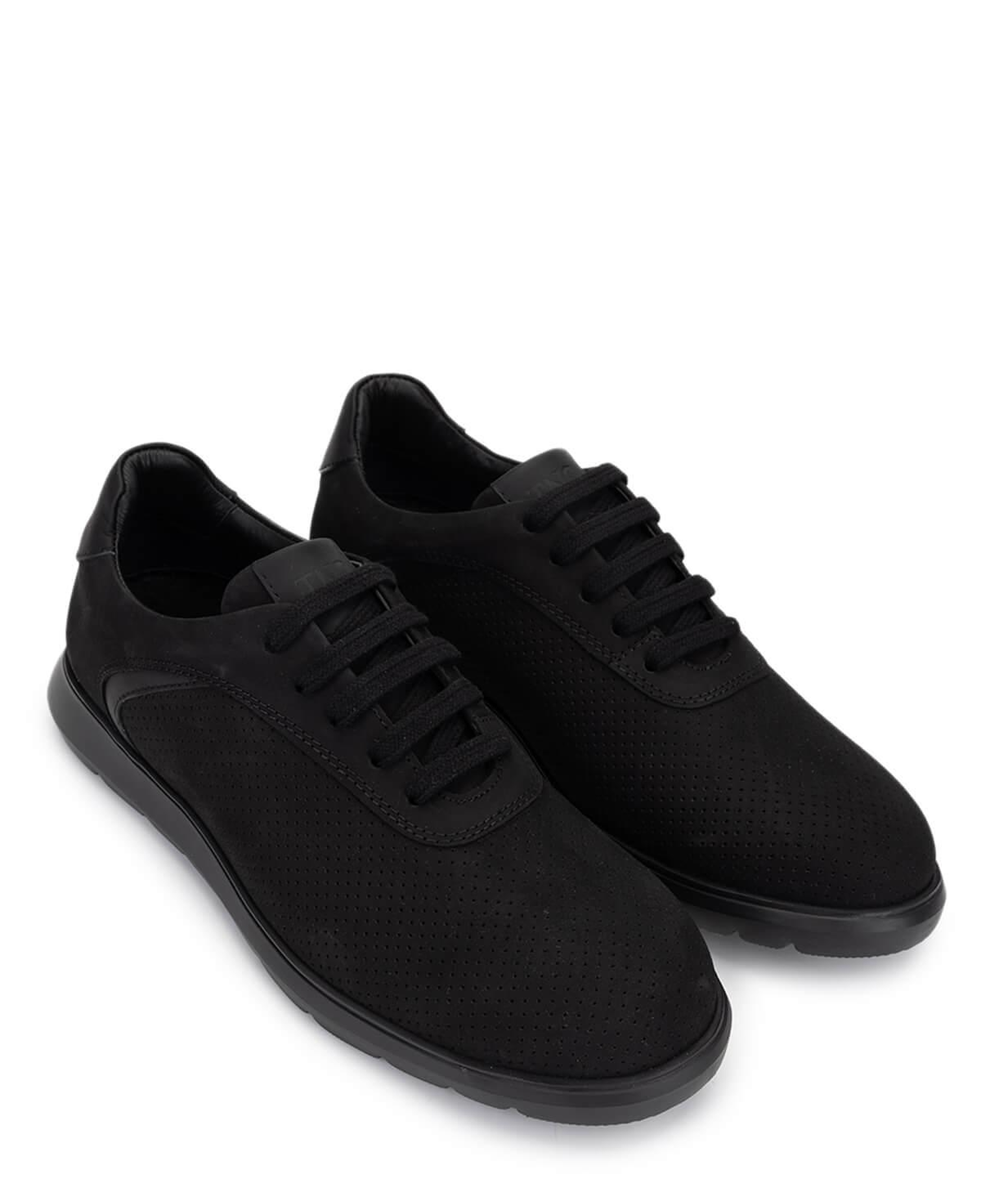 Tamer Tanca Erkek Hakiki Deri Siyah Sneakers & Spor Ayakkabı