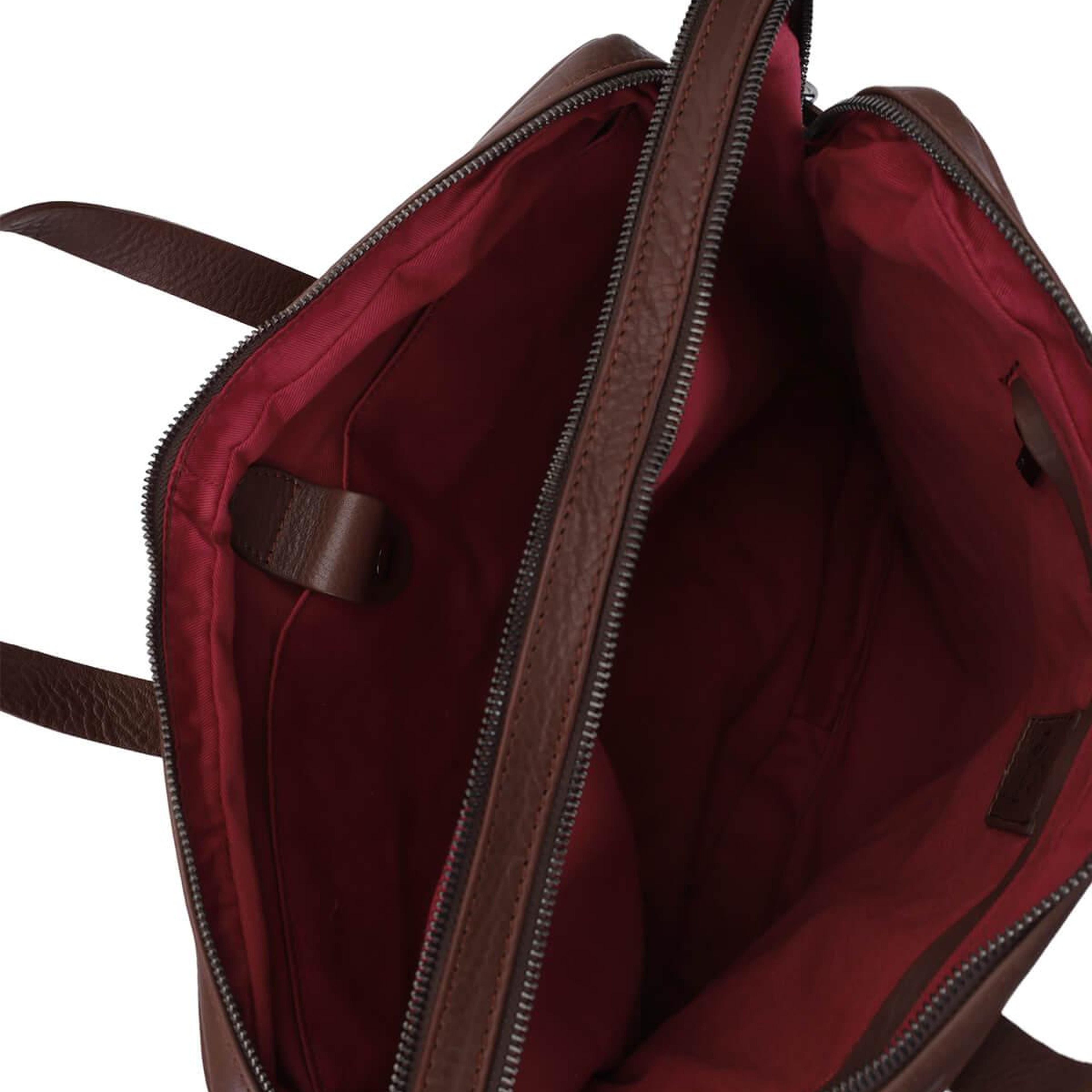 Bruno Rossi Bag Erkek Hakiki Deri Kahverengi Evrak Çantası