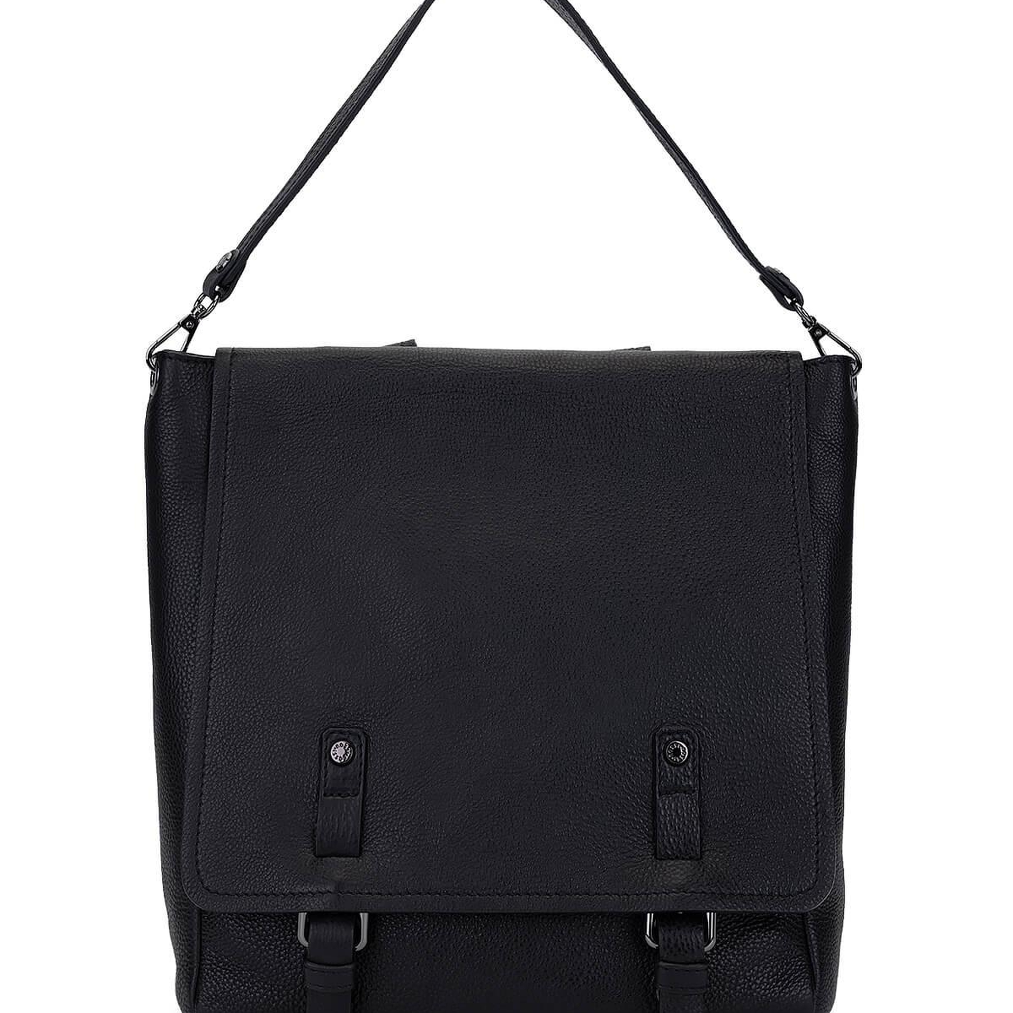 Bruno Rossi Bag Erkek Hakiki Deri Siyah Sırt Çantası