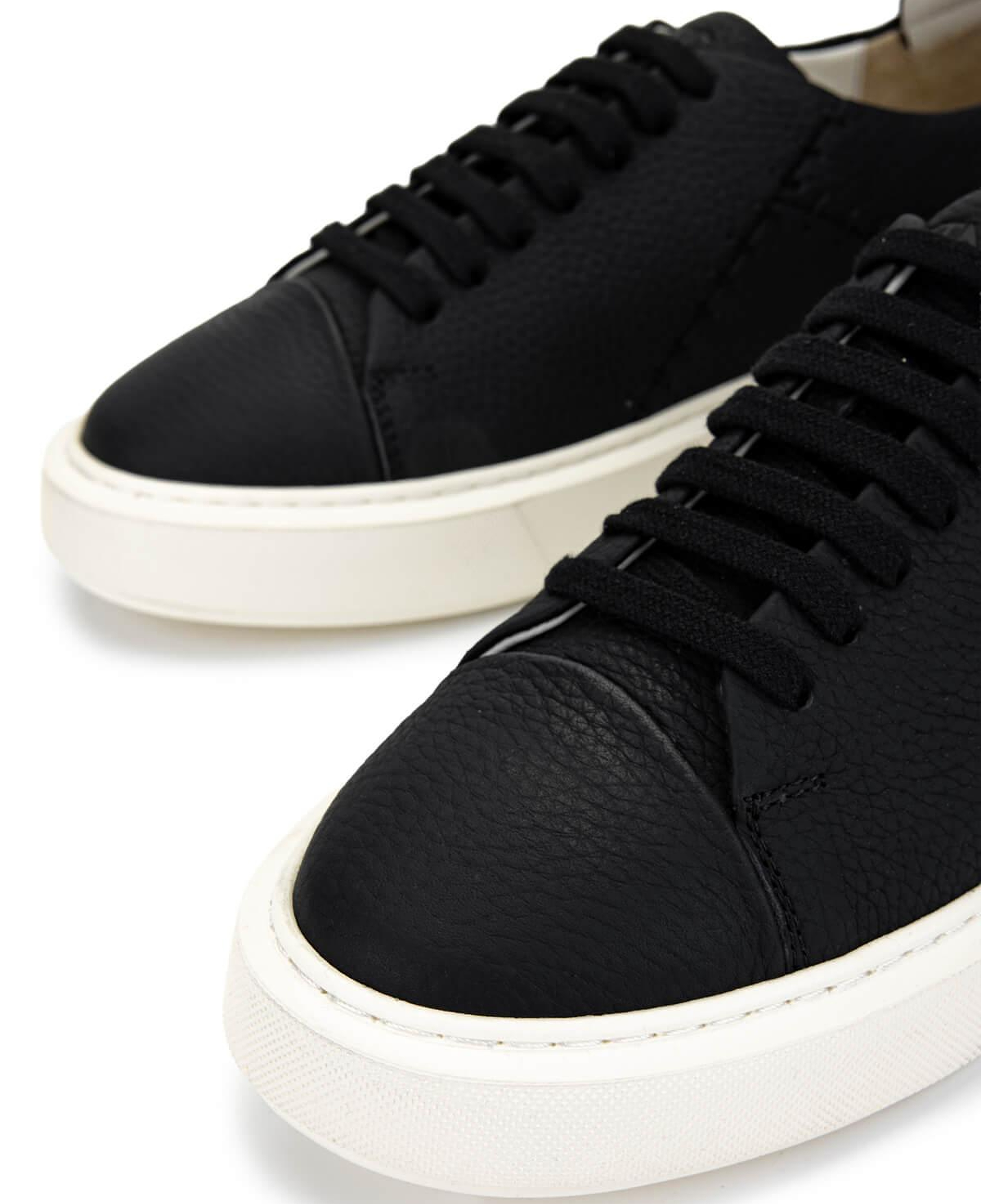 Tamer Tanca Erkek Hakiki Deri Siyah Floter Sneakers & Spor Ayakkabı