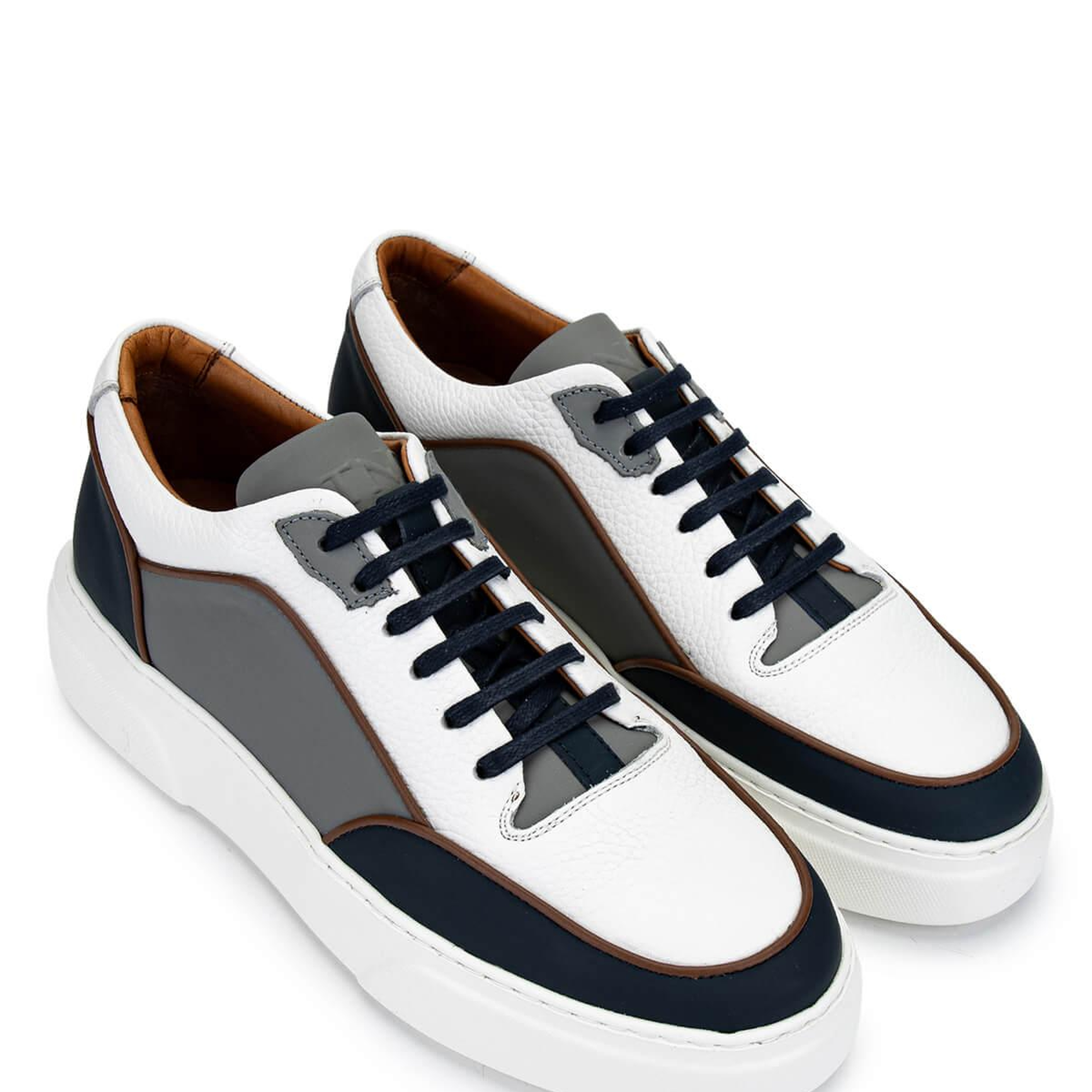 Tamer Tanca Erkek Hakiki Deri Beyaz Sneakers & Spor Ayakkabı