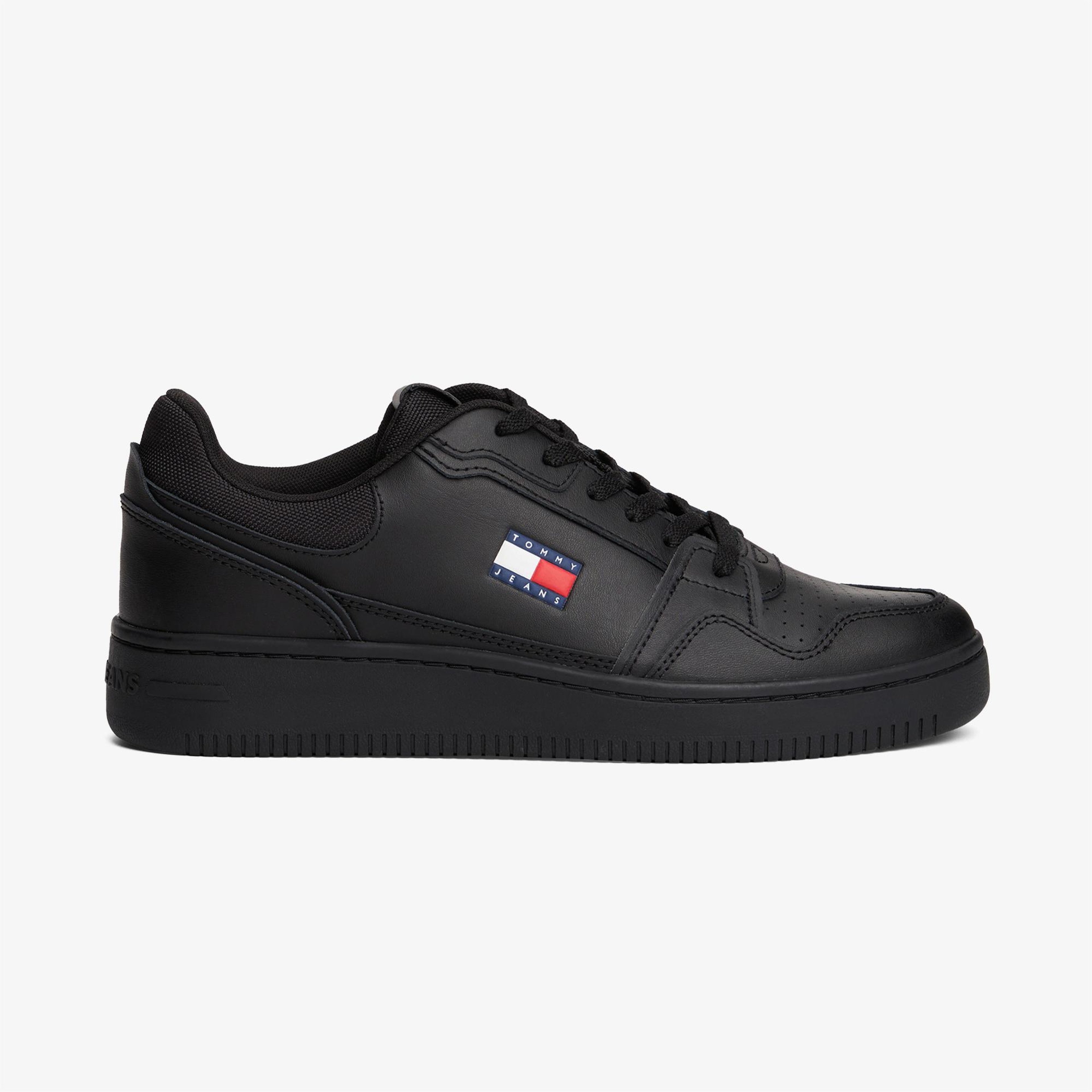 Tommy Jeans Retro Basket Erkek Siyah Sneaker