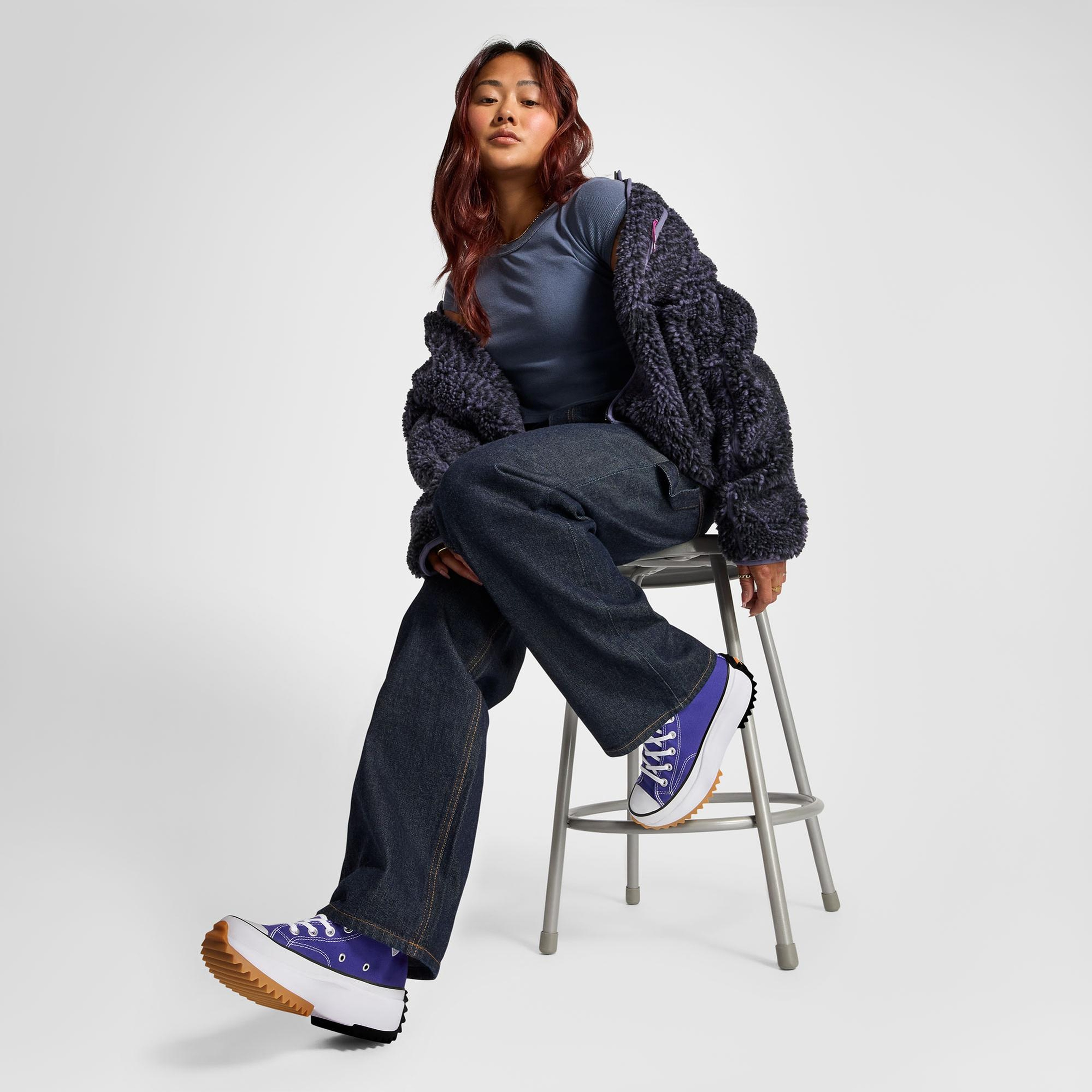 Converse Run Star Hike Unisex Mor Platform Sneaker