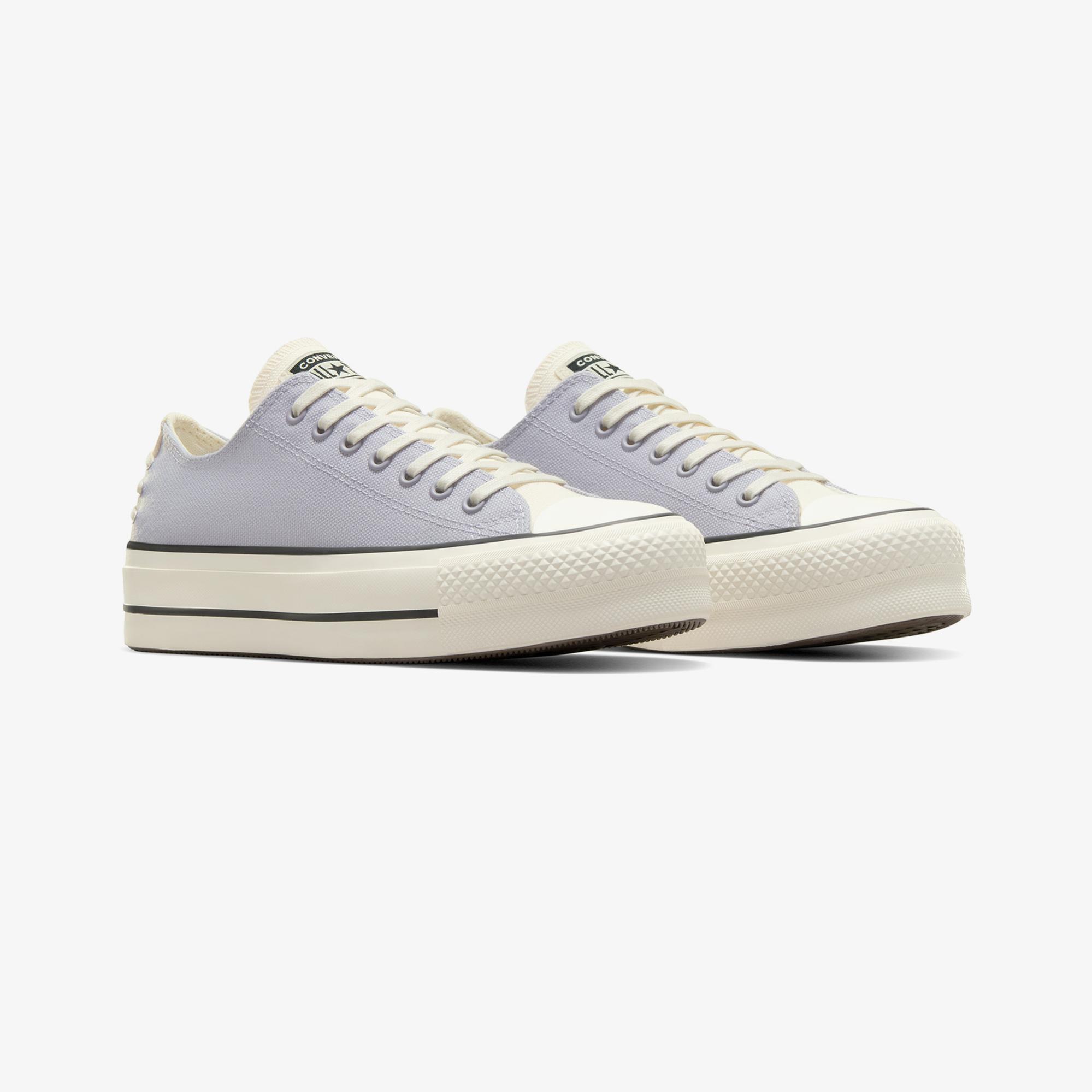 Converse Chuck Taylor All Star Lift Crafted Laces Kadın Lila Platform Sneaker