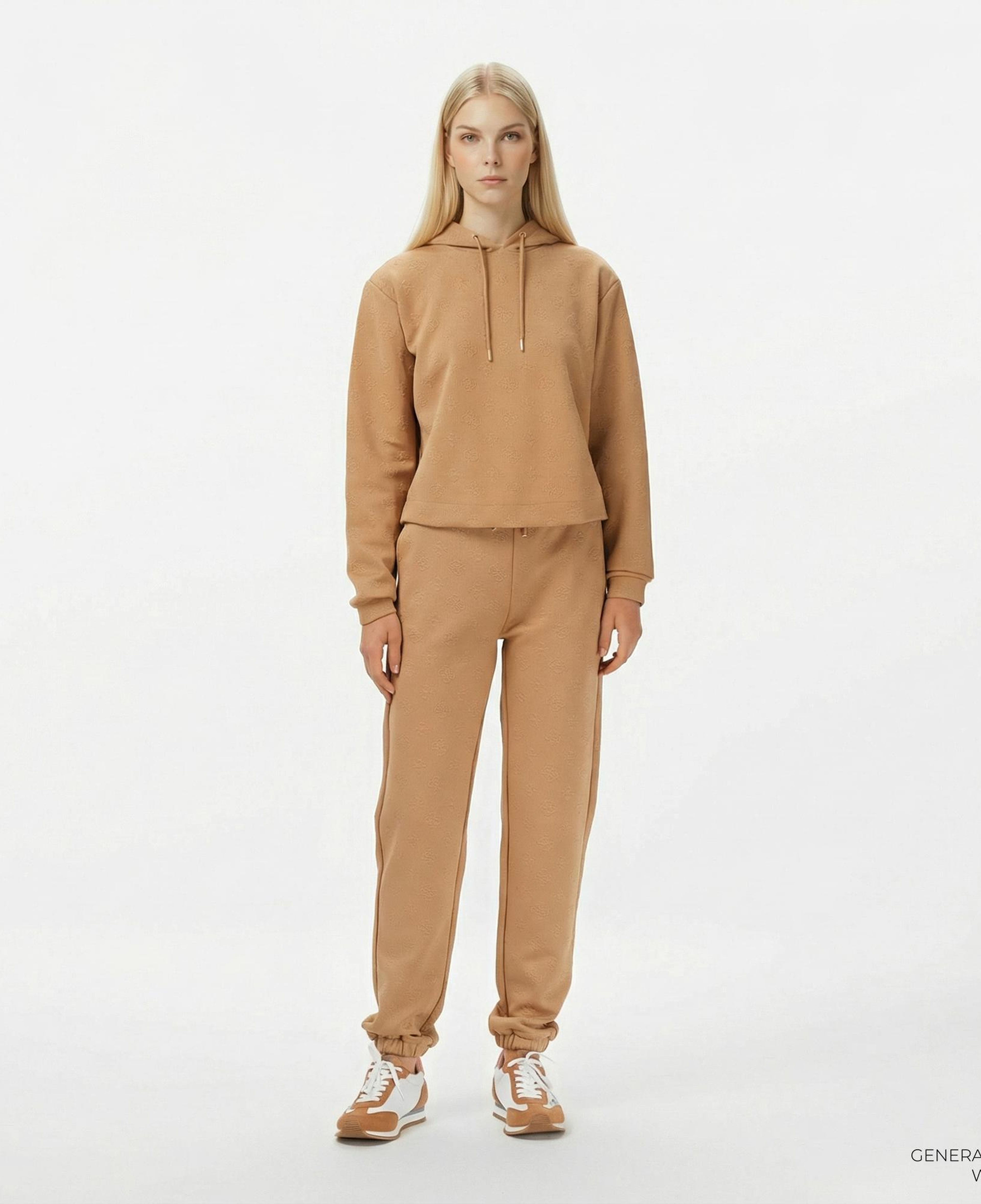 Guess Peony Regular Fit Kadın Kahverengi Eşofman Altı