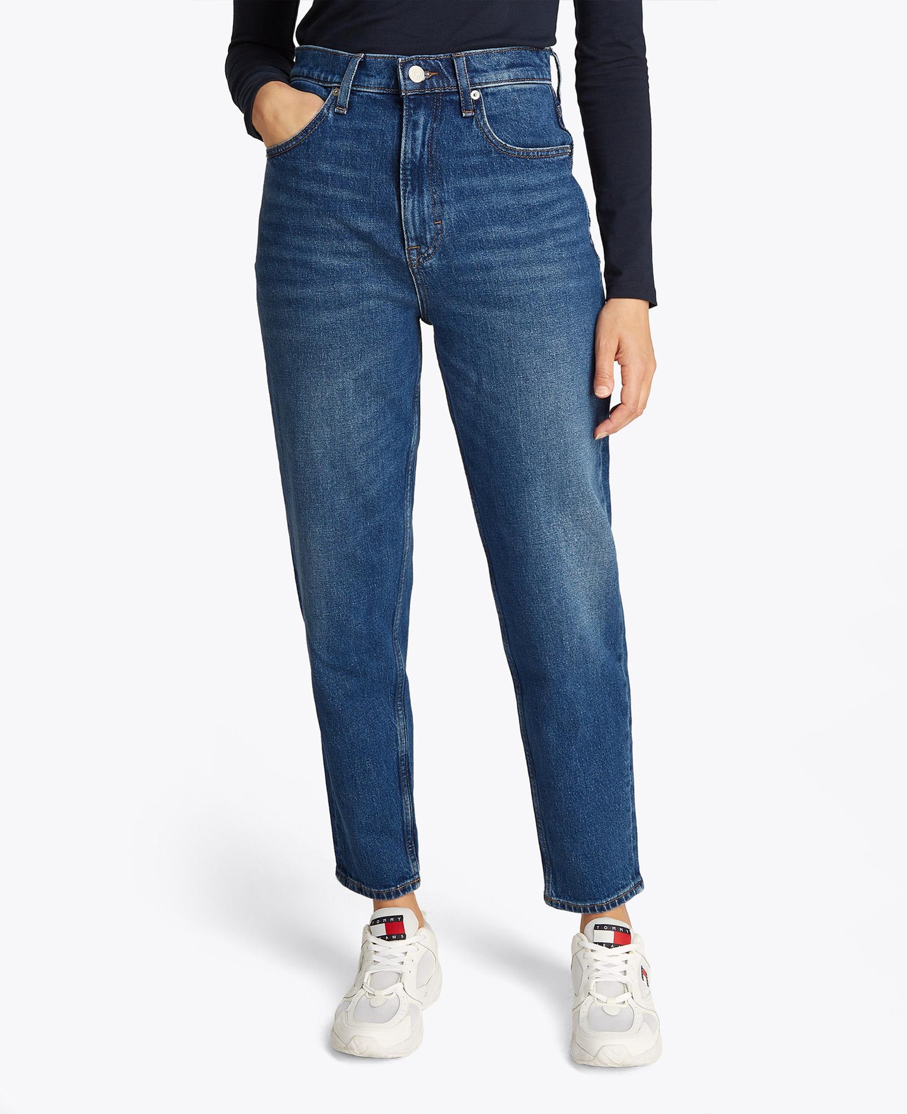 Tommy Jeans Mom Kadın Mavi Jean Pantolon