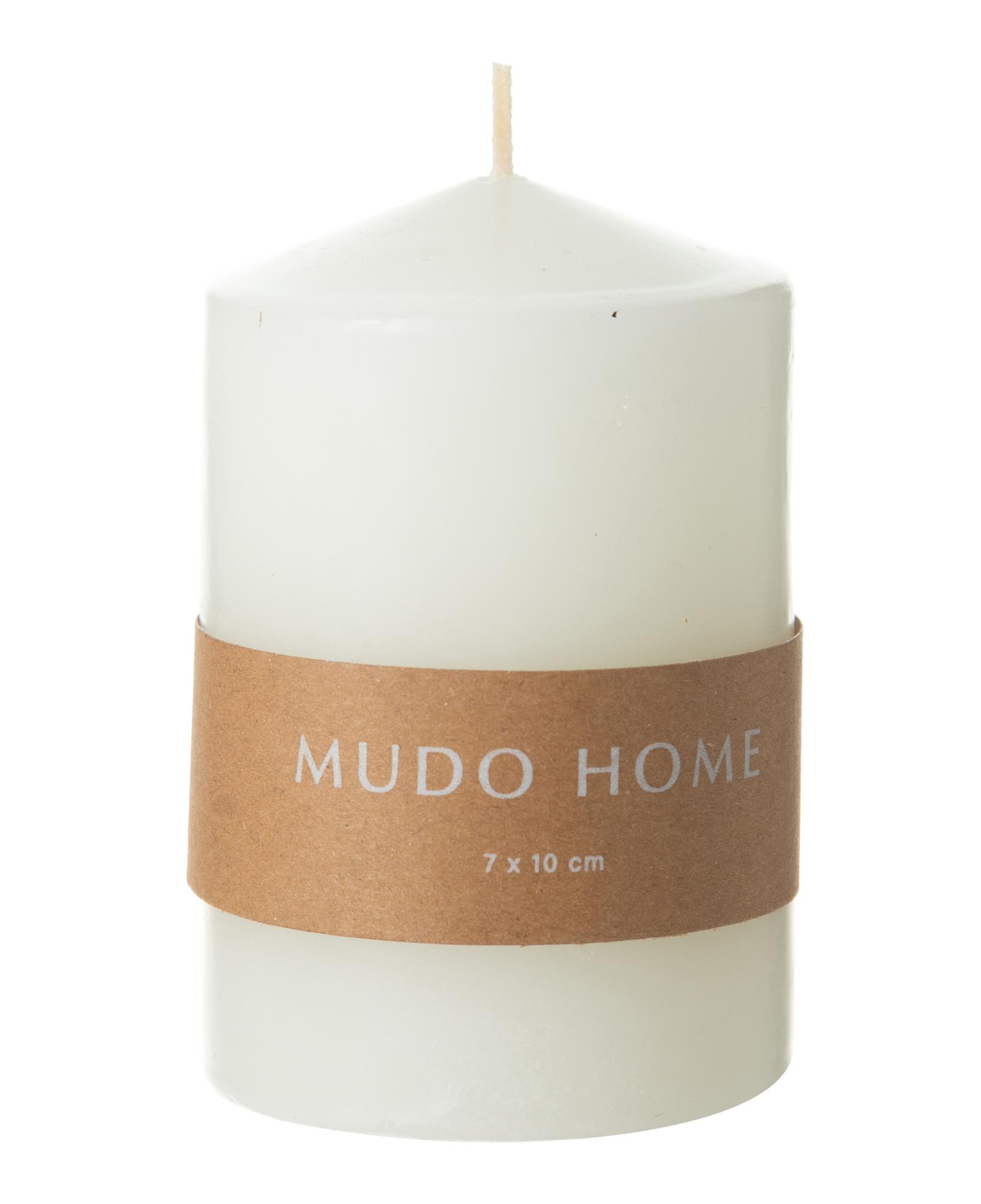 SÜTUN MUM BEYAZ 7X10CM
