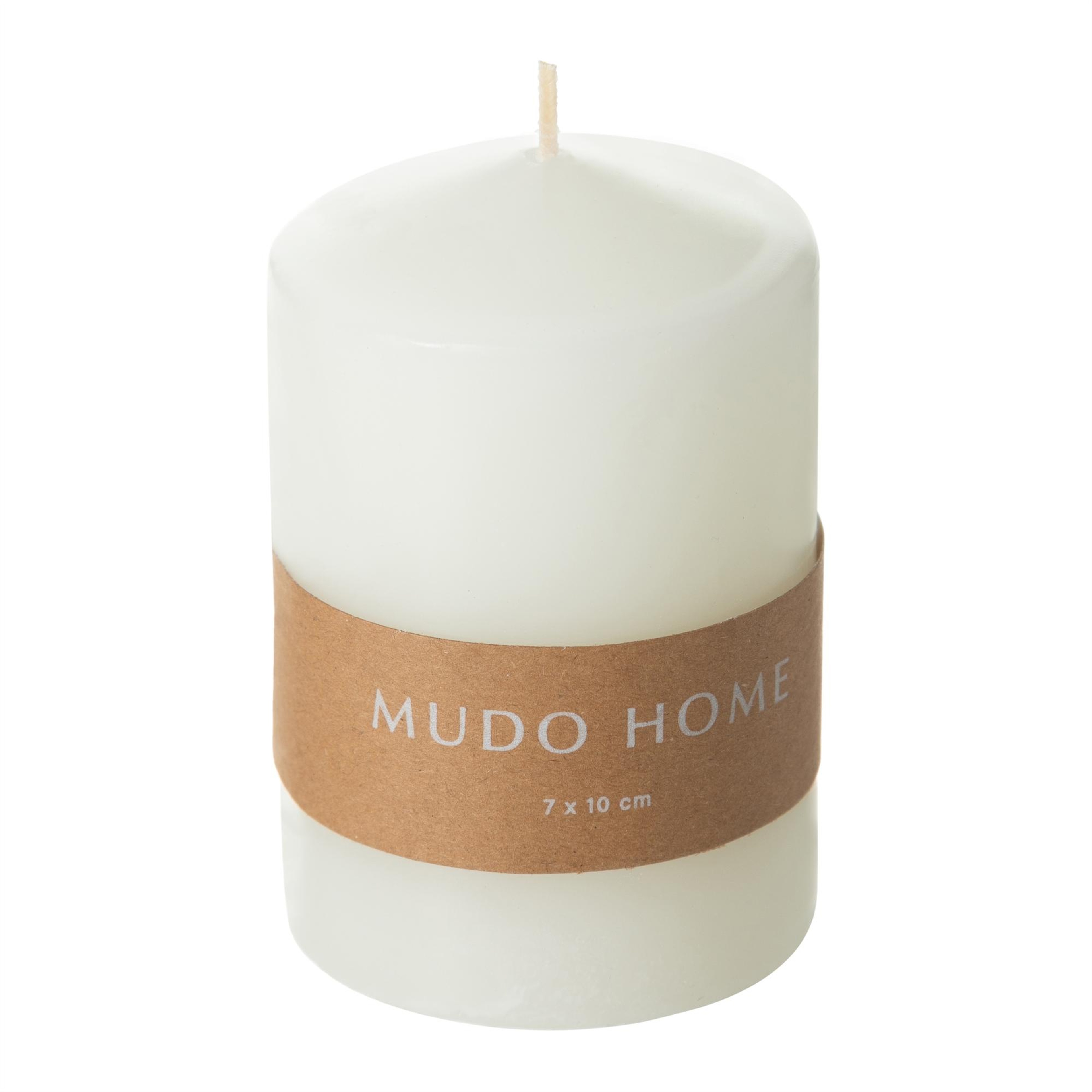 SÜTUN MUM BEYAZ 7X10CM