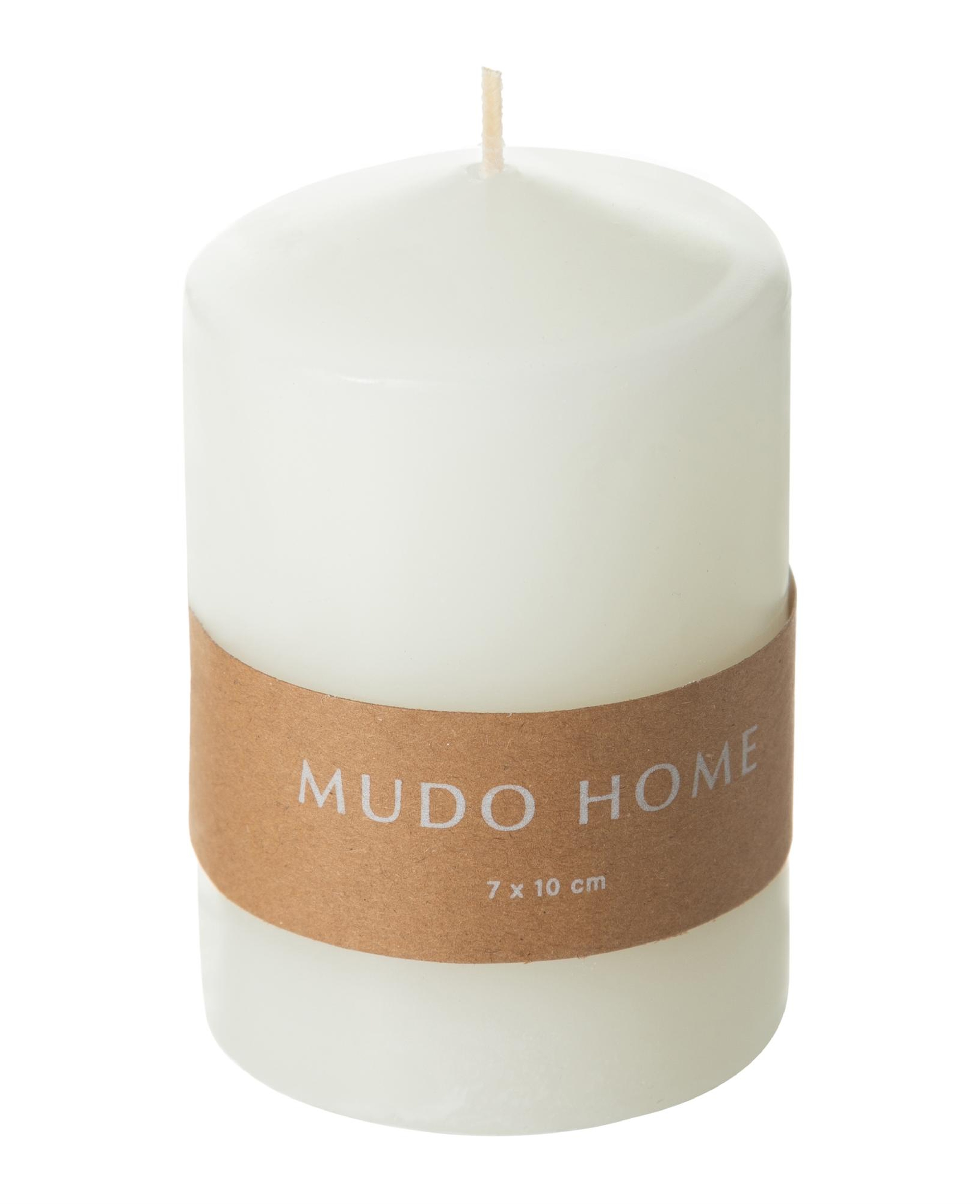 SÜTUN MUM BEYAZ 7X10CM