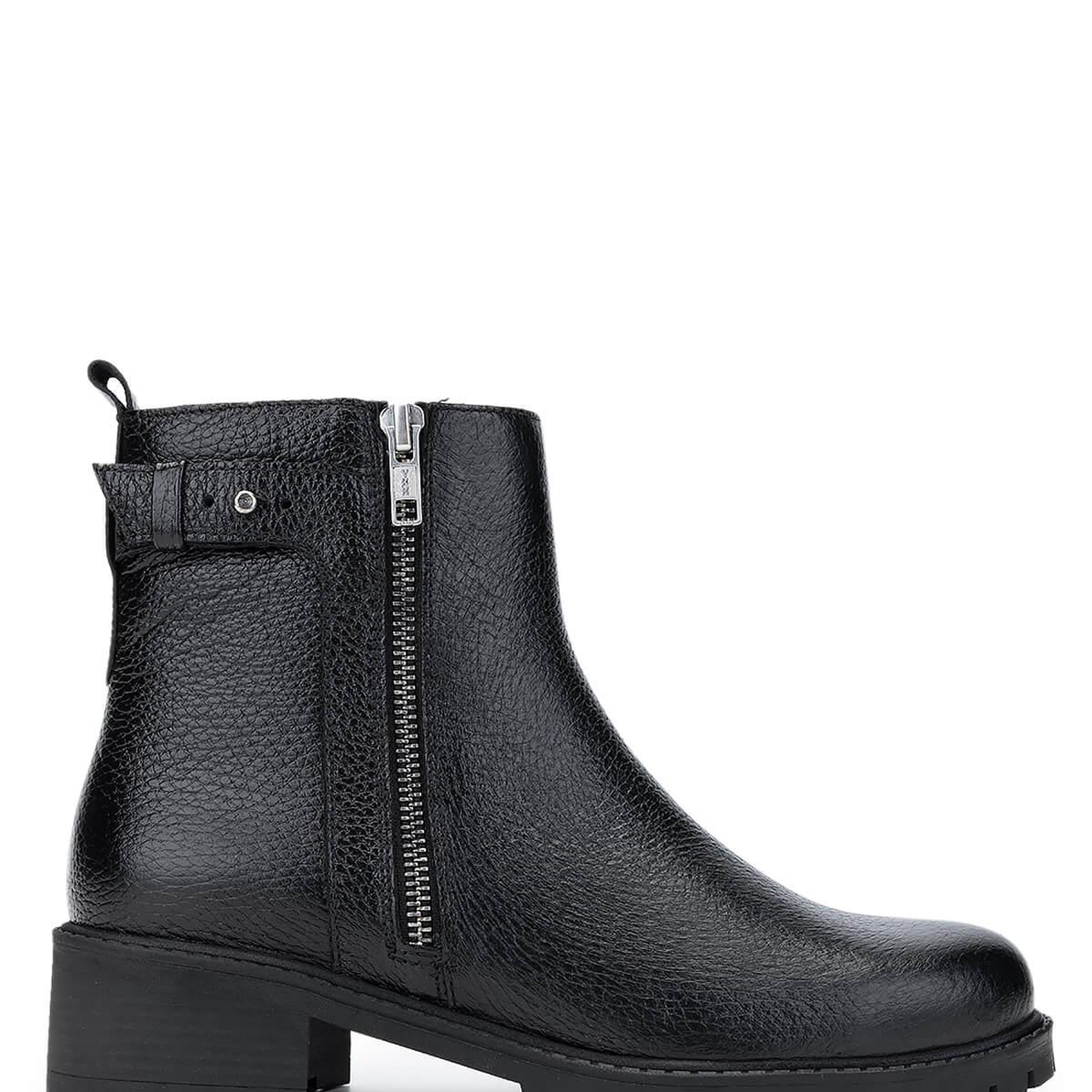 Tamer Tanca Kadın Hakiki Deri Siyah Floter Casual Bot