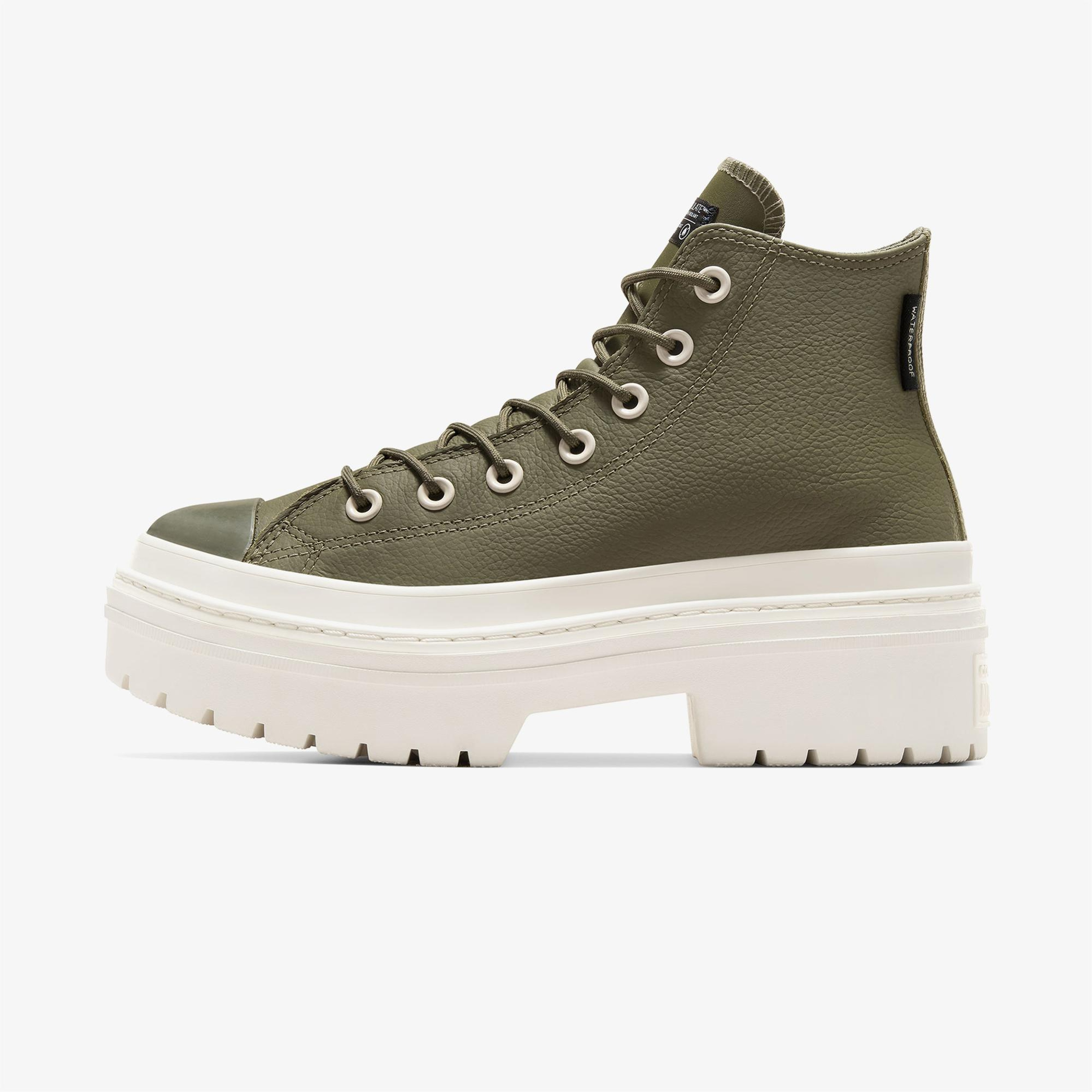 Converse Chuck Taylor All Star Lugged Heel Unisex Yeşil Deri Platform Bot