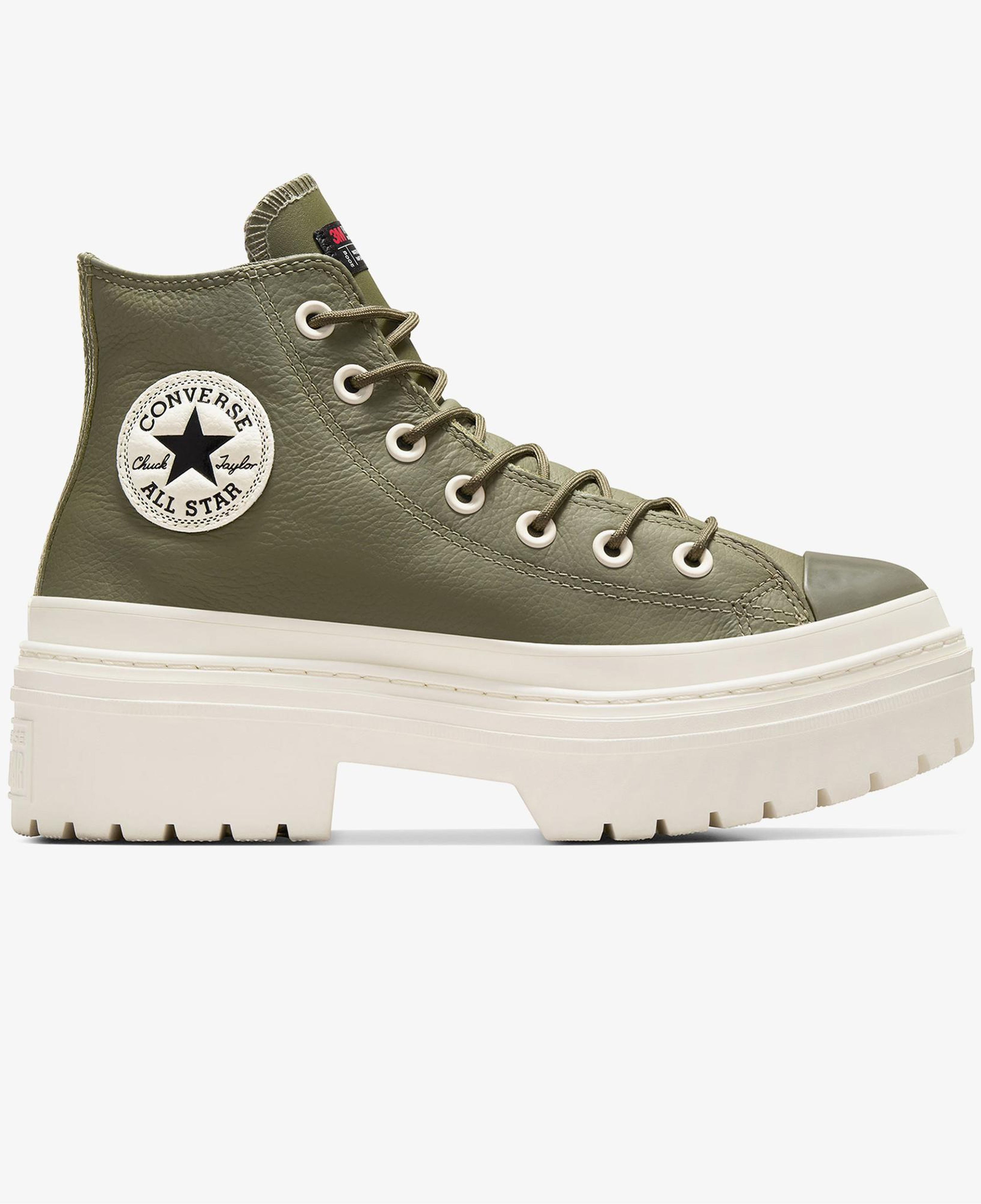 Converse Chuck Taylor All Star Lugged Heel Unisex Yeşil Deri Platform Bot