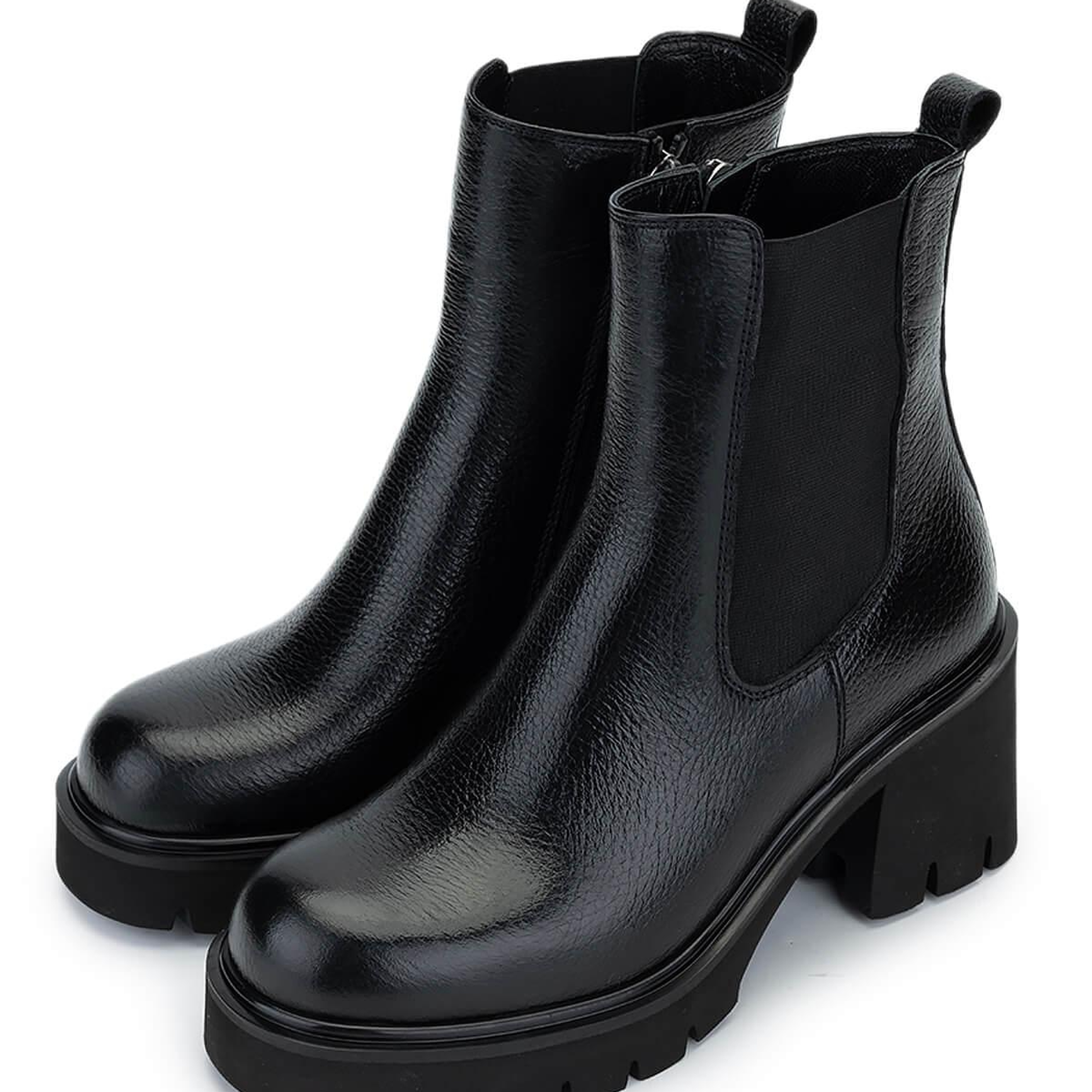 Tamer Tanca Kadın Hakiki Deri Siyah Floter Casual Bot