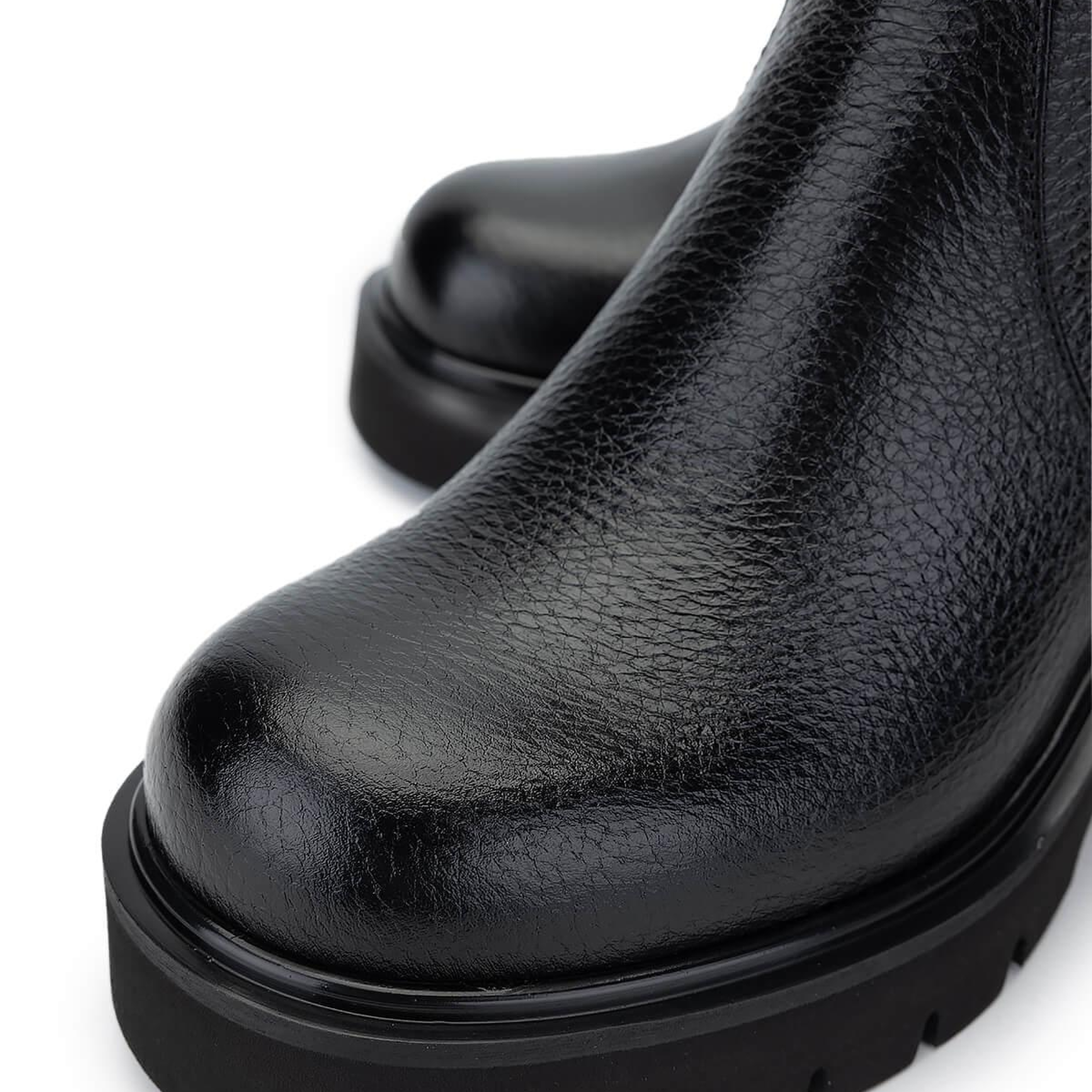 Tamer Tanca Kadın Hakiki Deri Siyah Floter Casual Bot