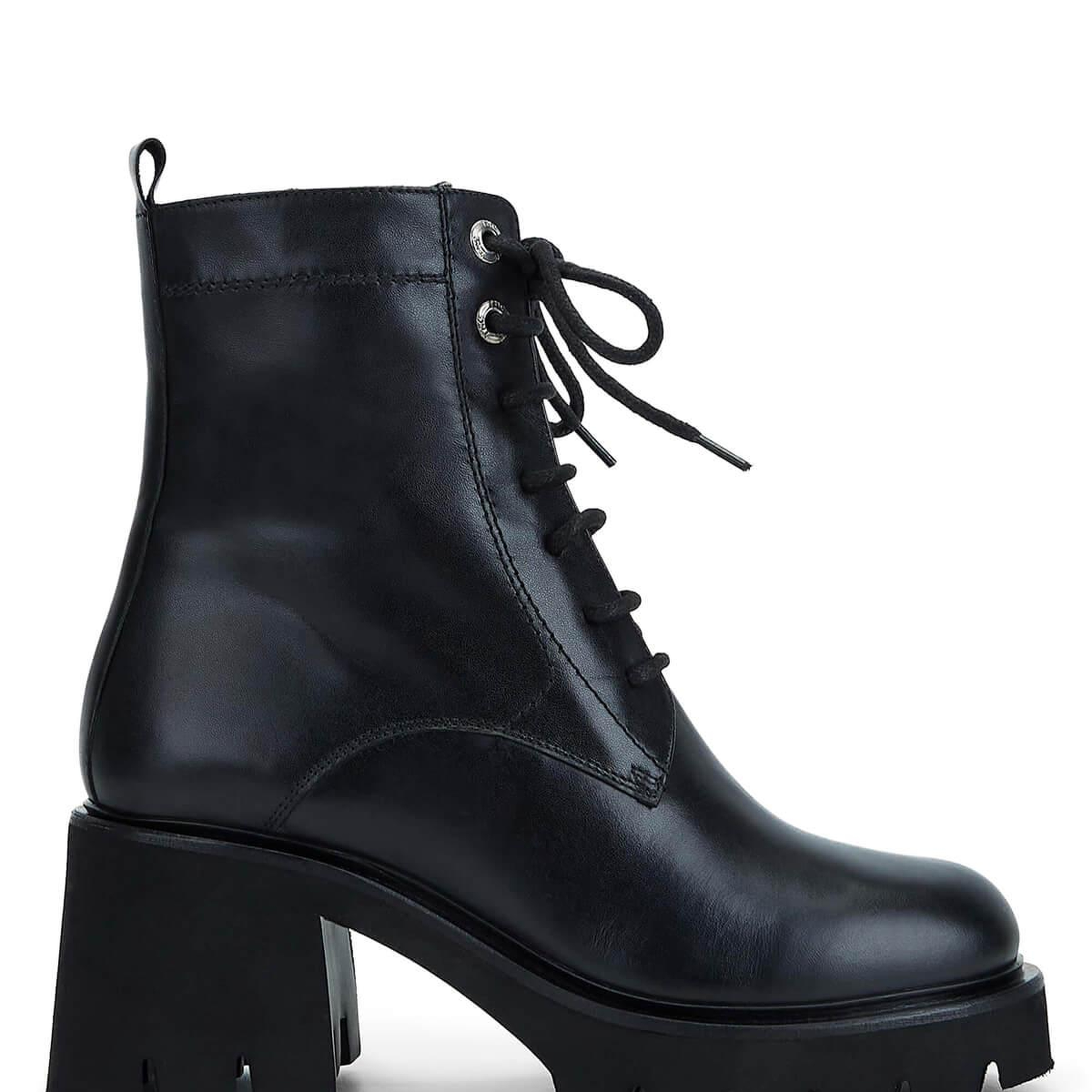 Tamer Tanca Kadın Hakiki Deri Siyah Deri Casual Bot