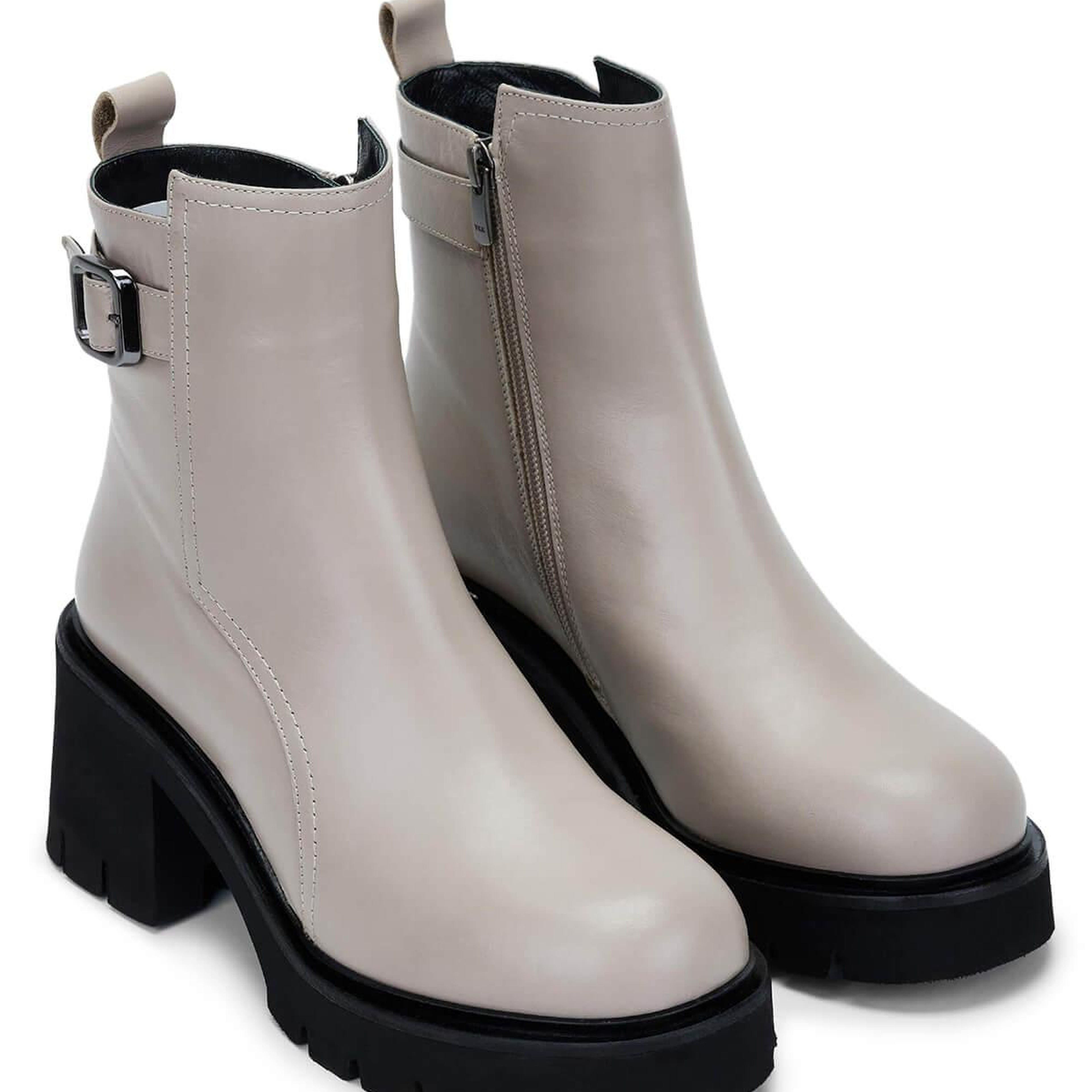 Tamer Tanca Kadın Hakiki Deri Kırık Beyaz Casual Bot