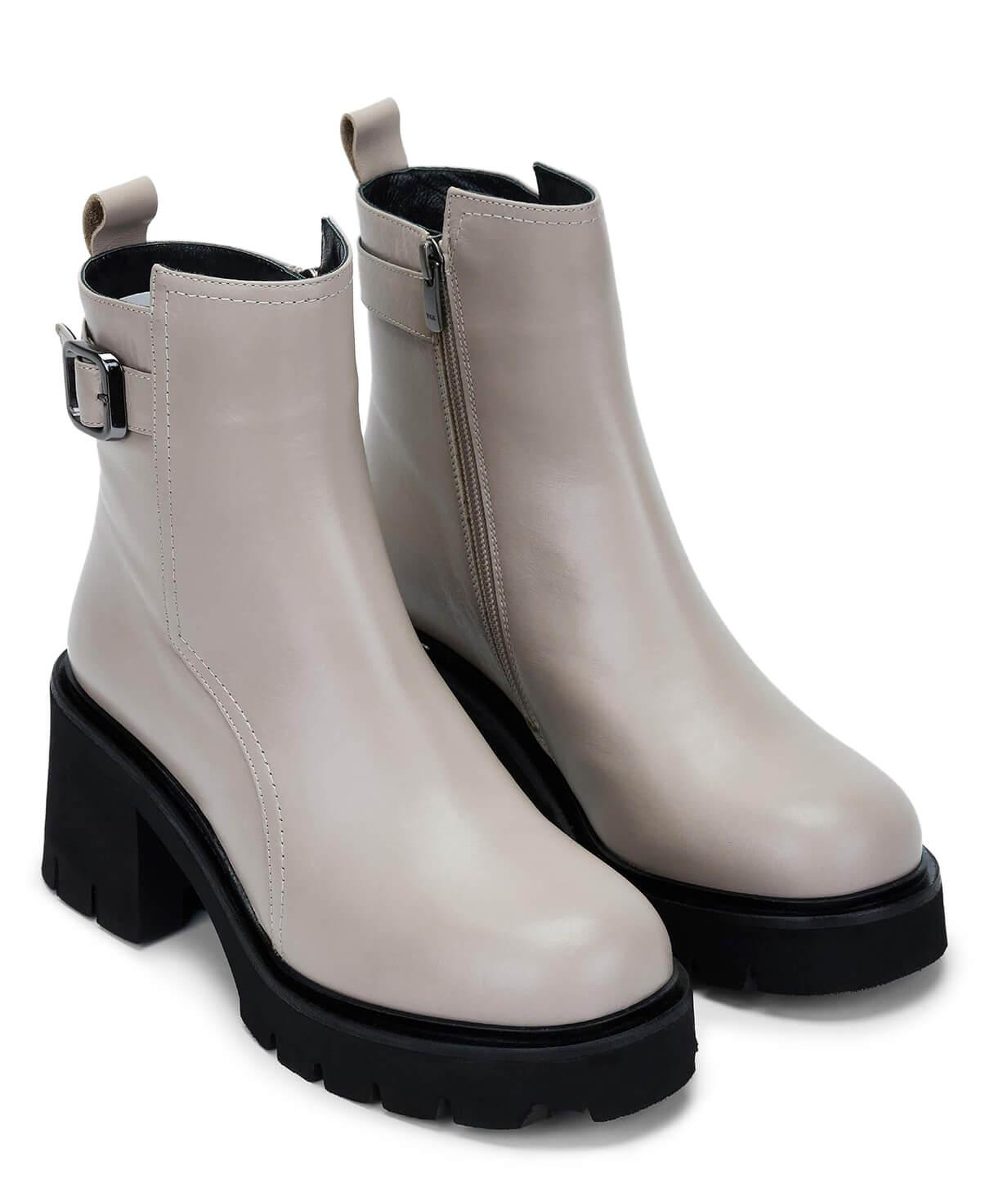 Tamer Tanca Kadın Hakiki Deri Kırık Beyaz Casual Bot