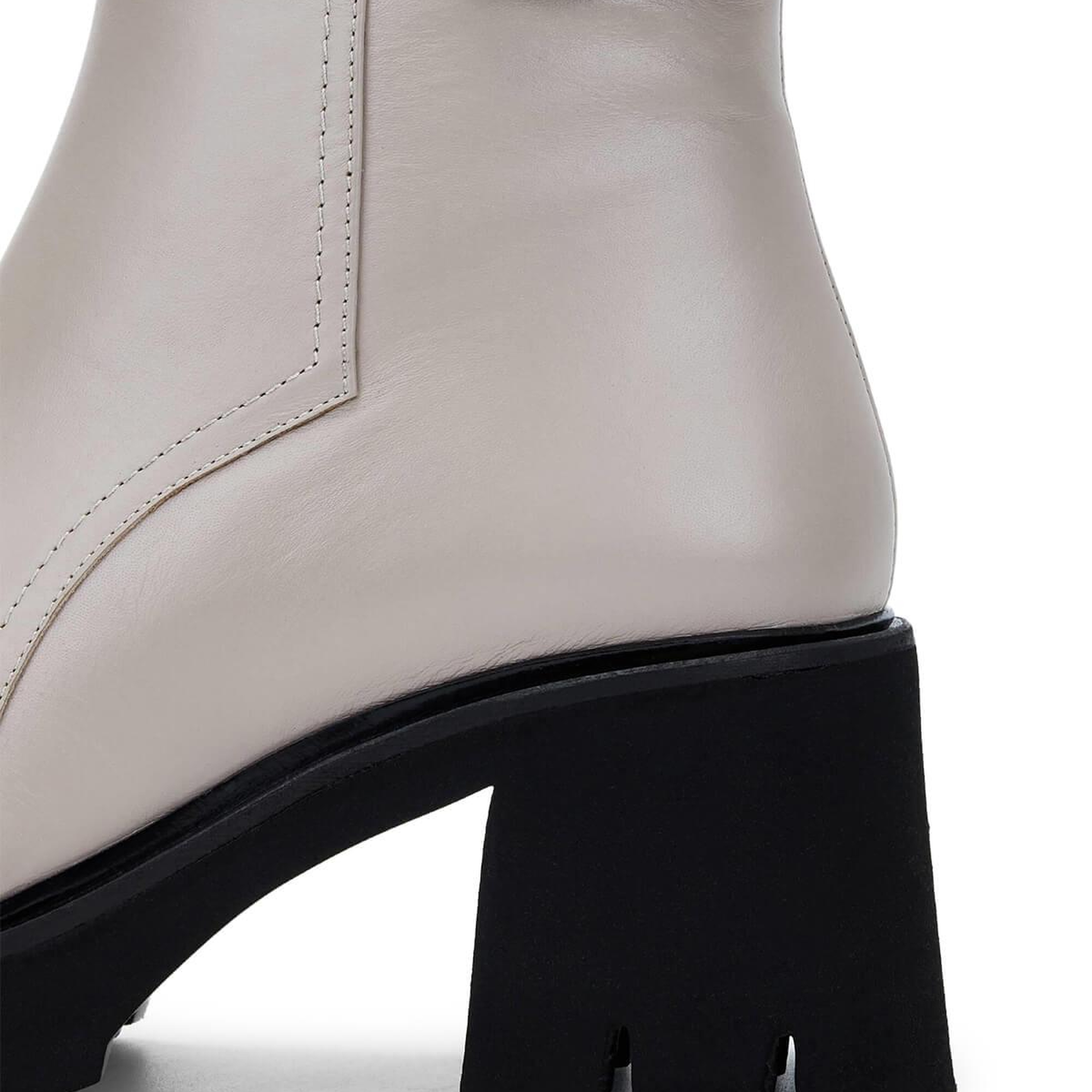 Tamer Tanca Kadın Hakiki Deri Kırık Beyaz Casual Bot