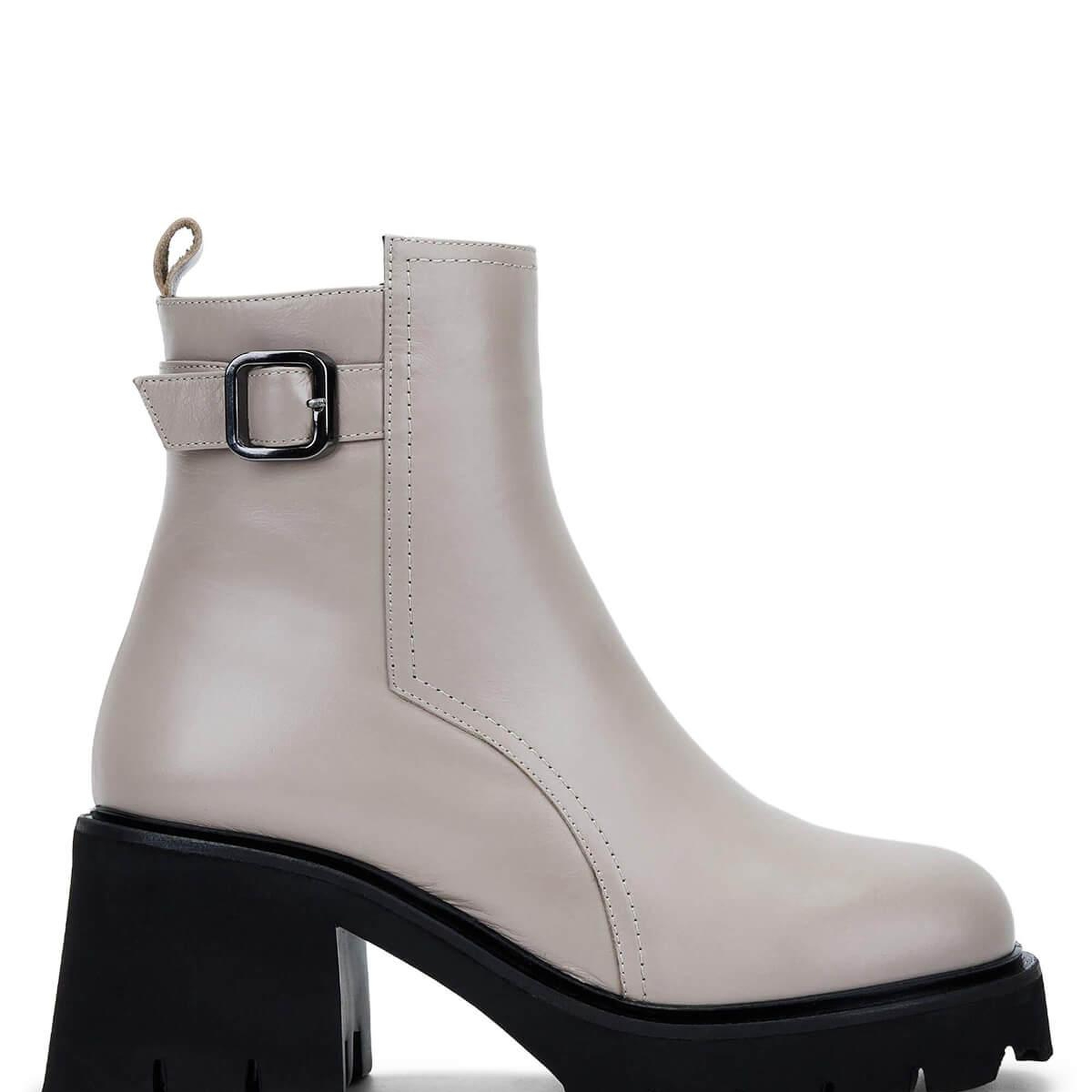 Tamer Tanca Kadın Hakiki Deri Kırık Beyaz Casual Bot