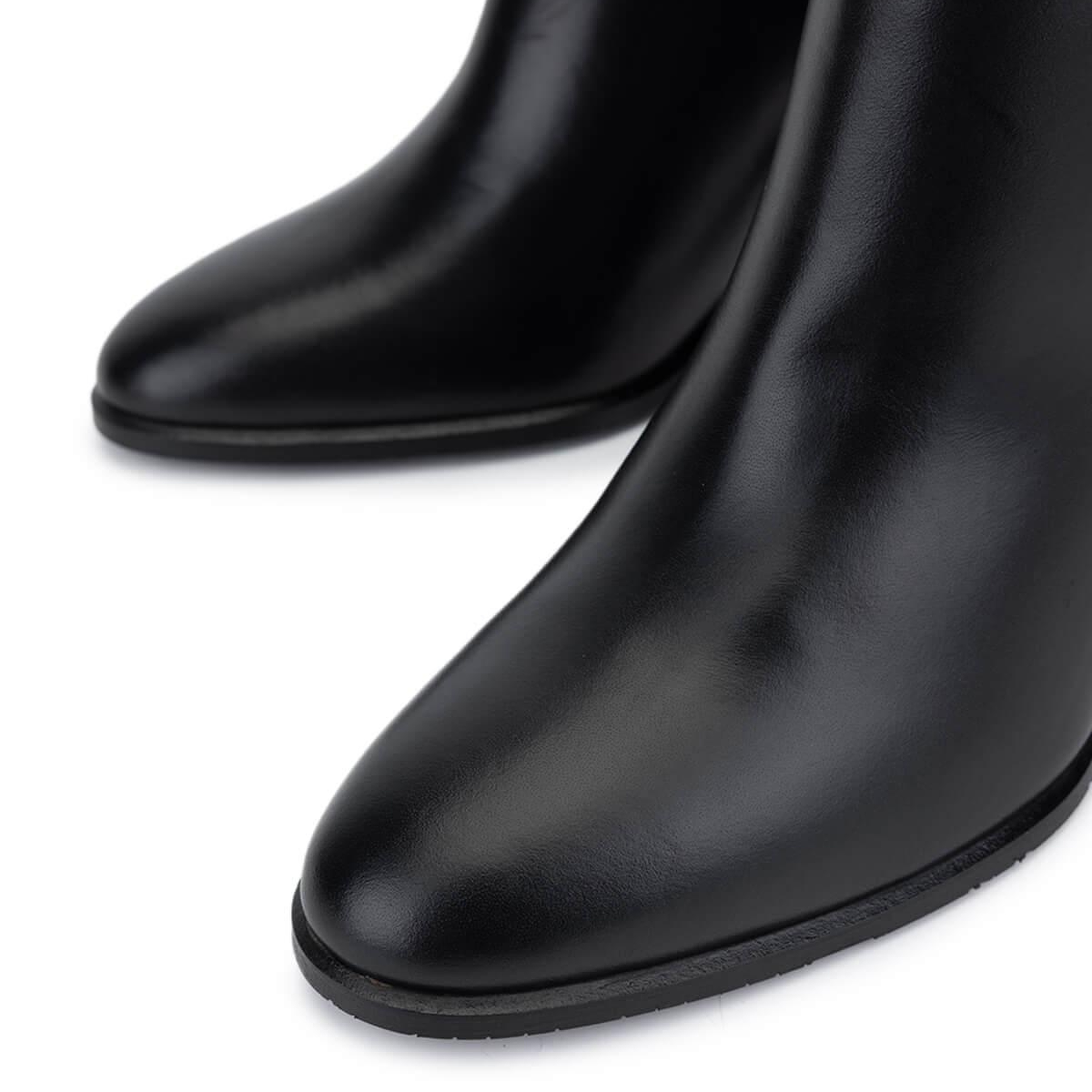 Tamer Tanca Kadın Hakiki Deri Siyah Klasik Bot