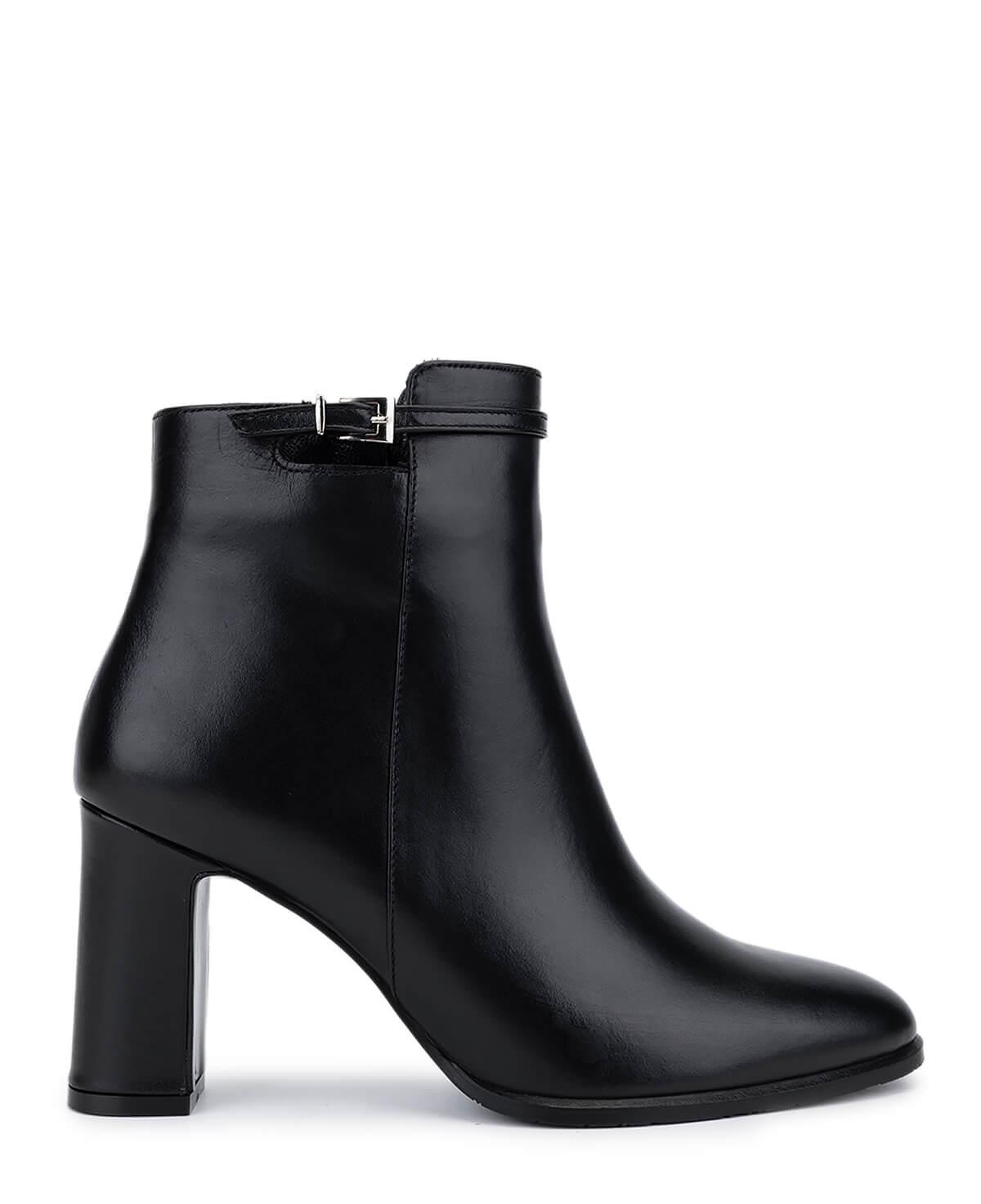 Tamer Tanca Kadın Hakiki Deri Siyah Klasik Bot