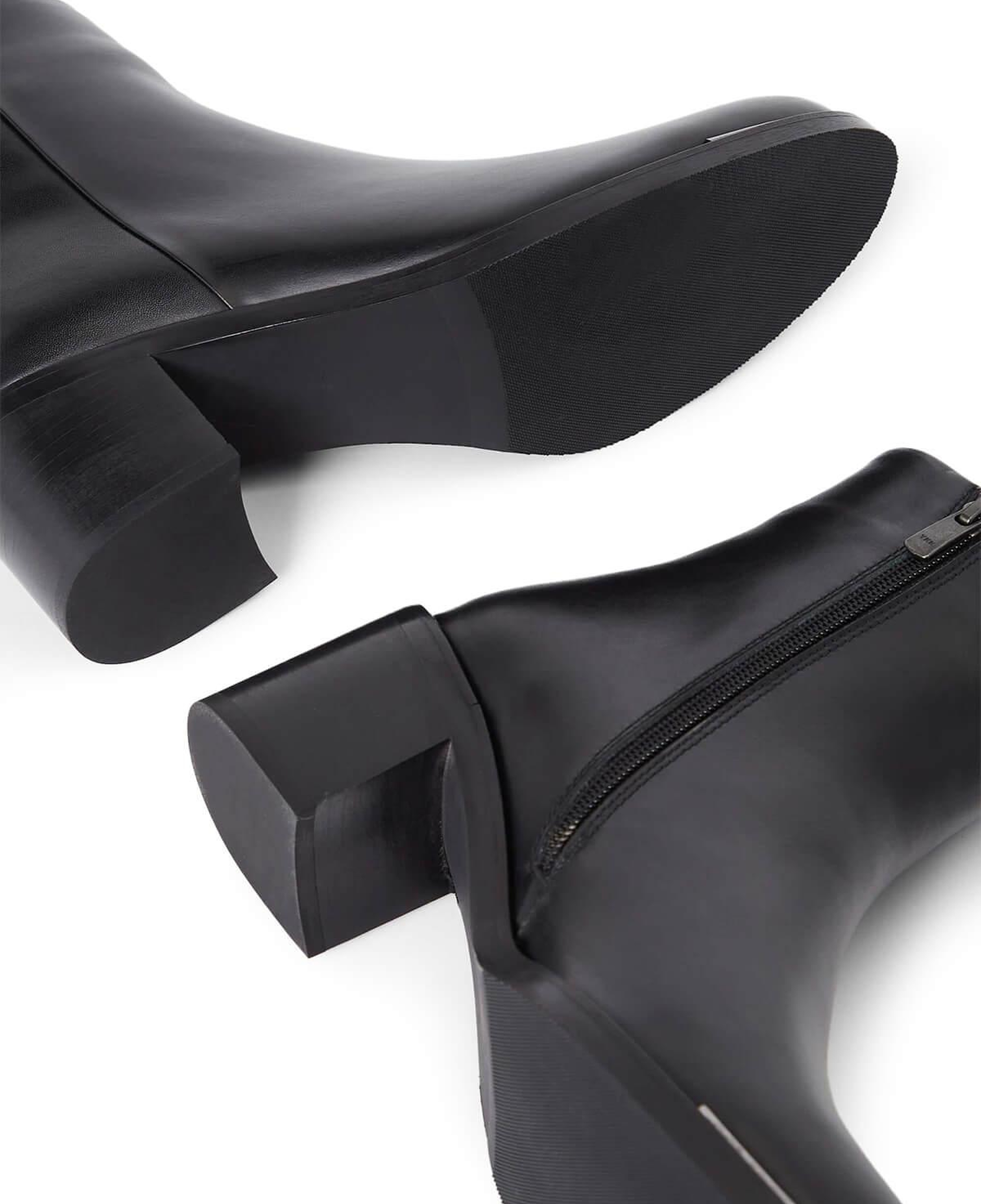 Tamer Tanca Kadın Hakiki Deri Siyah Deri Casual Bot