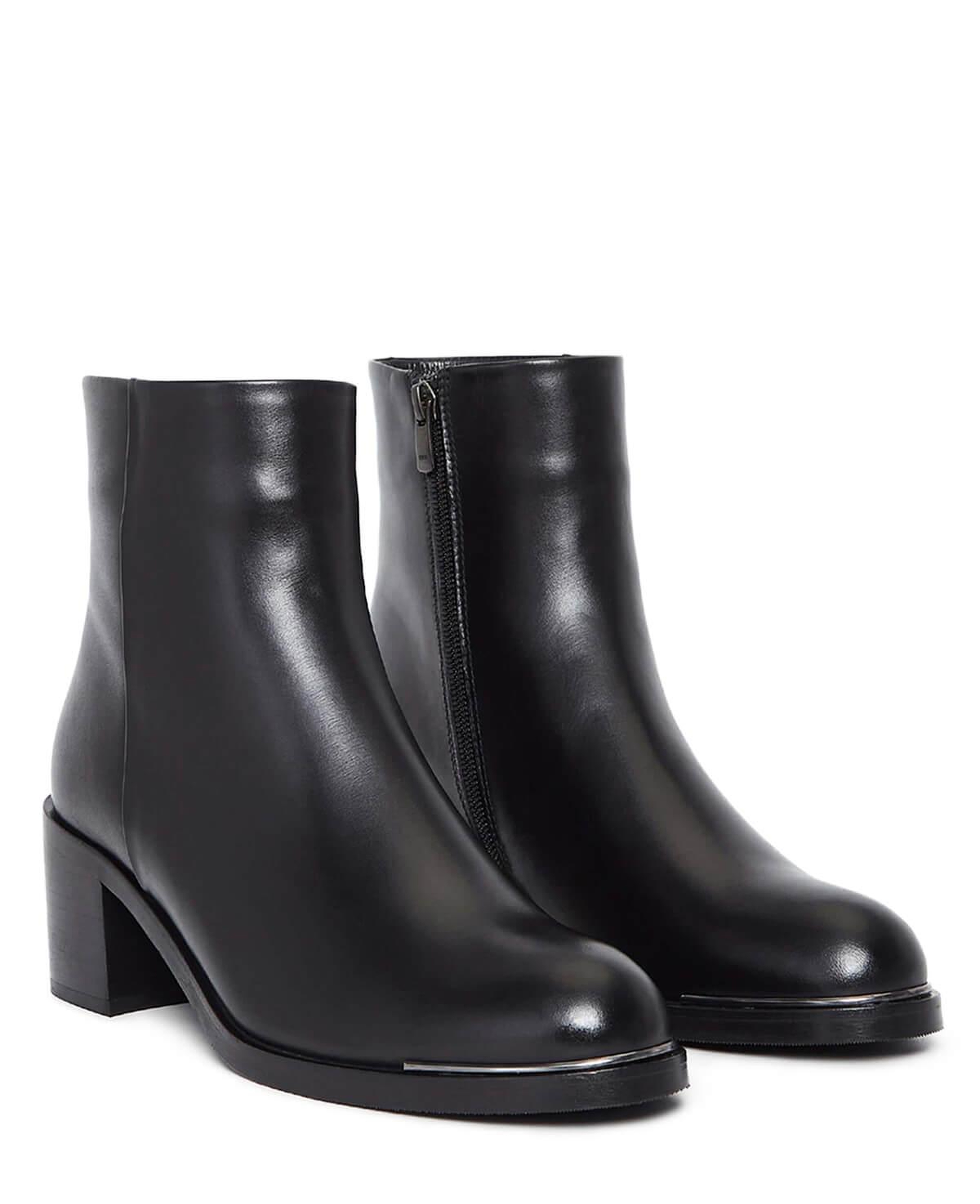 Tamer Tanca Kadın Hakiki Deri Siyah Deri Casual Bot