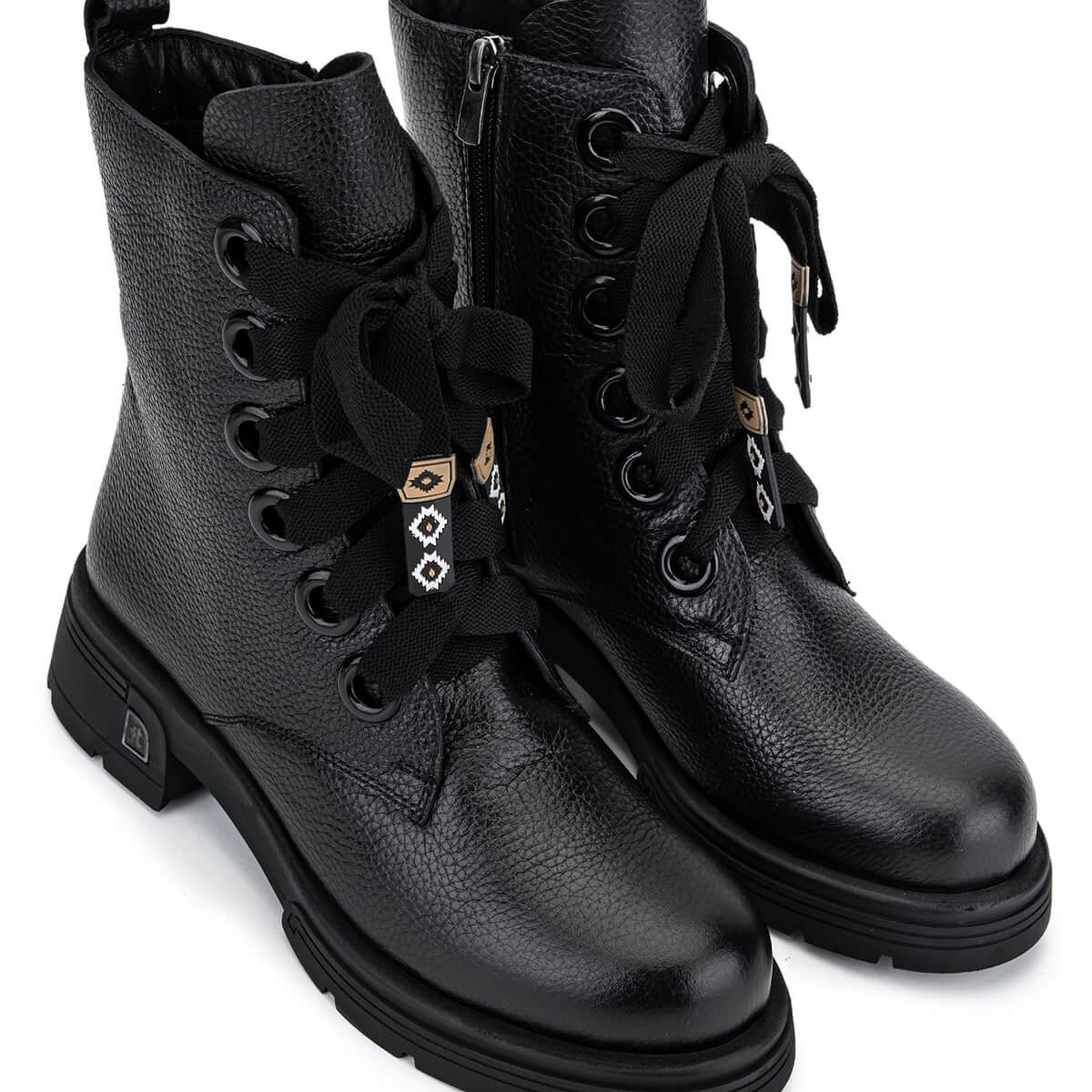 Tamer Tanca Kadın Hakiki Deri Siyah Floter Klasik Bot