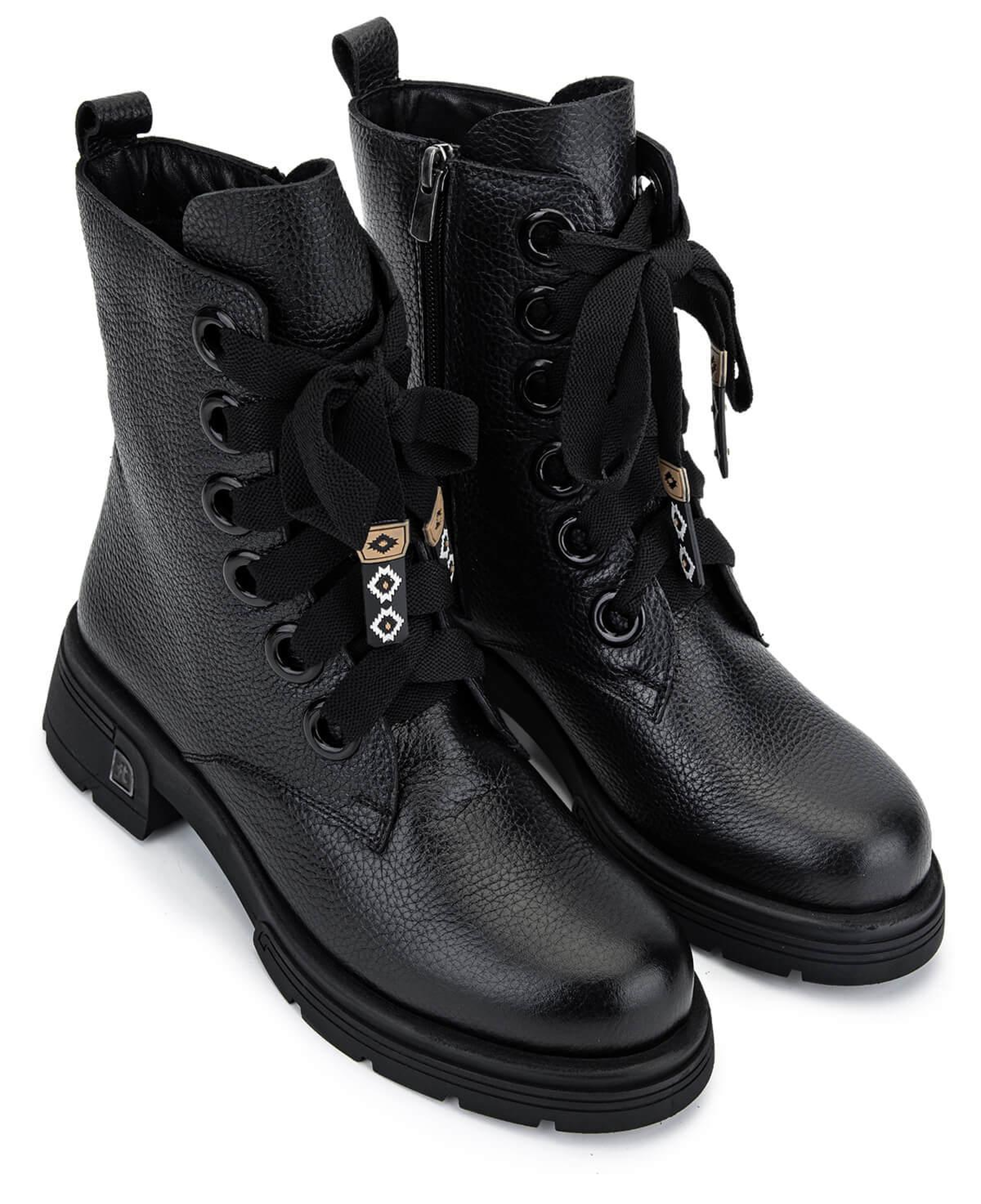 Tamer Tanca Kadın Hakiki Deri Siyah Floter Klasik Bot