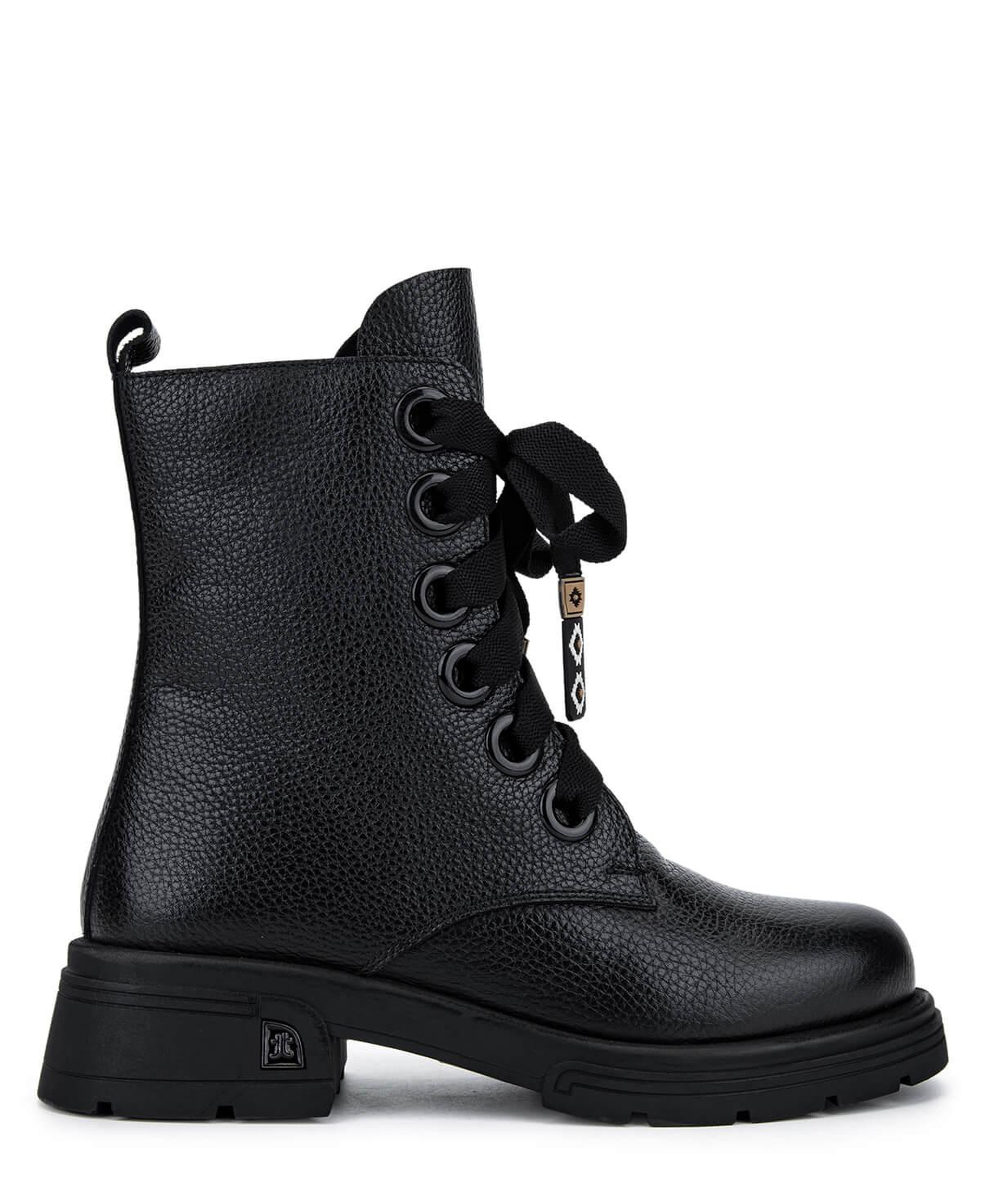 Tamer Tanca Kadın Hakiki Deri Siyah Floter Klasik Bot