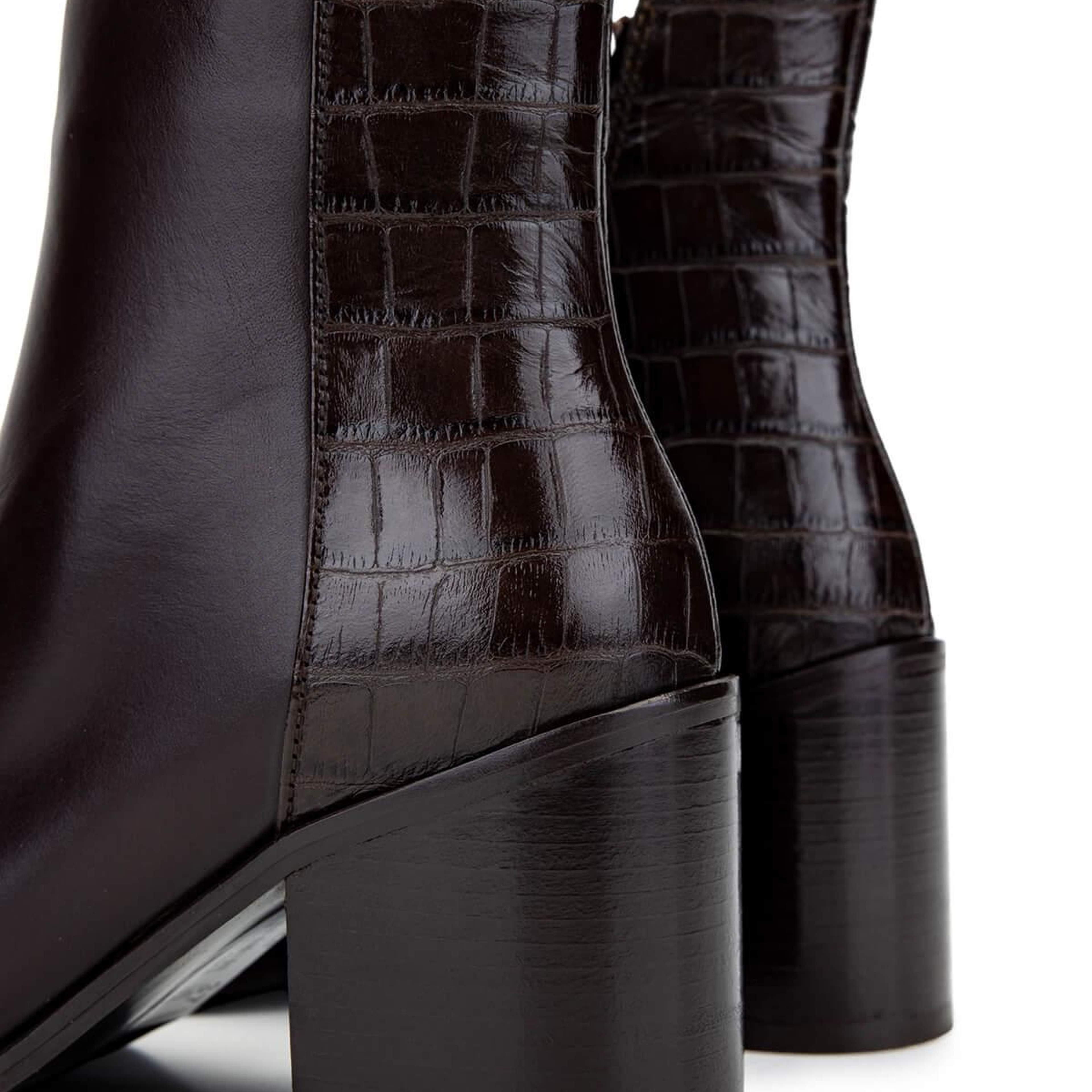 Tamer Tanca Kadın Hakiki Deri Kahverengi Topuklu Bot