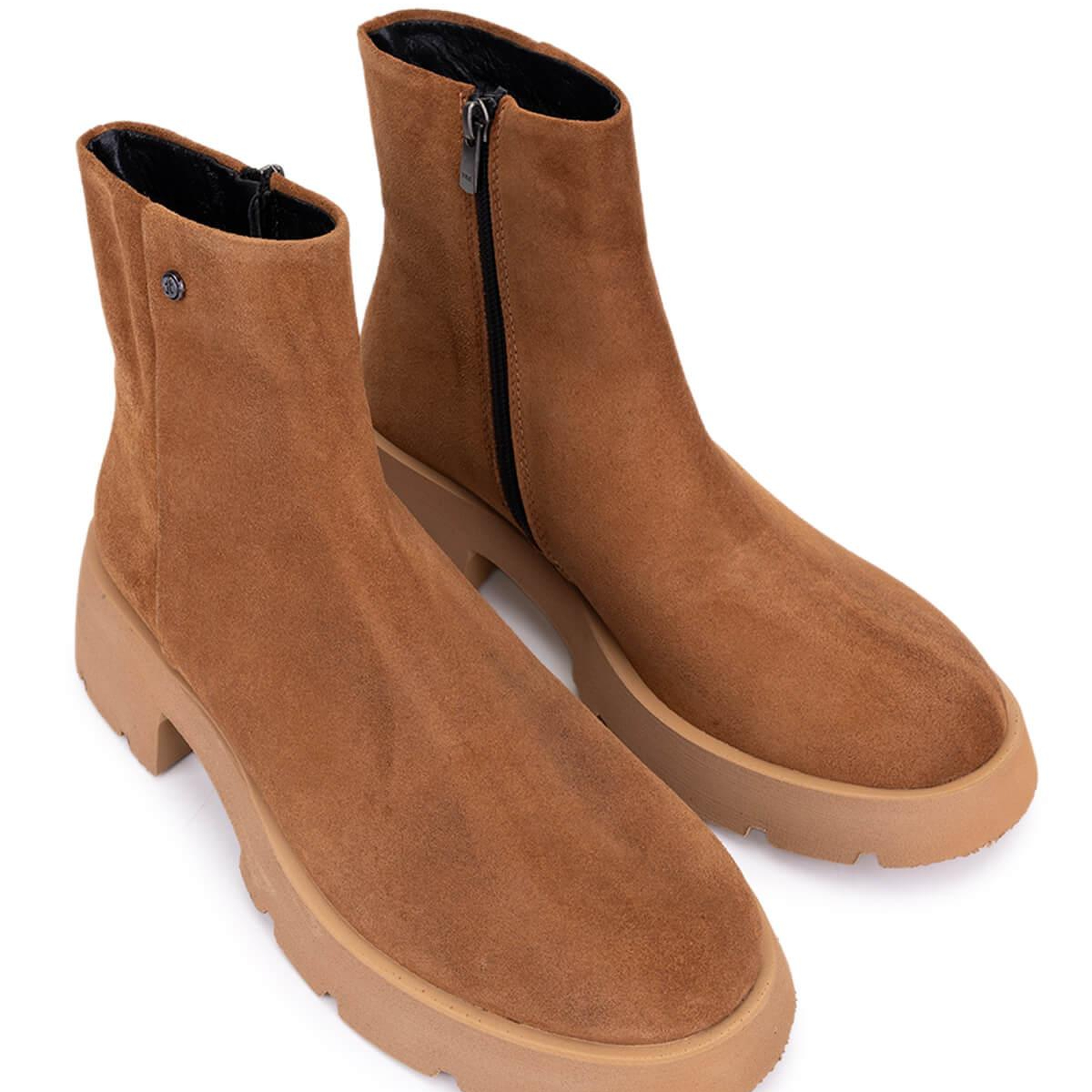 Tamer Tanca Kadın Hakiki Deri Taba Süet Casual Bot