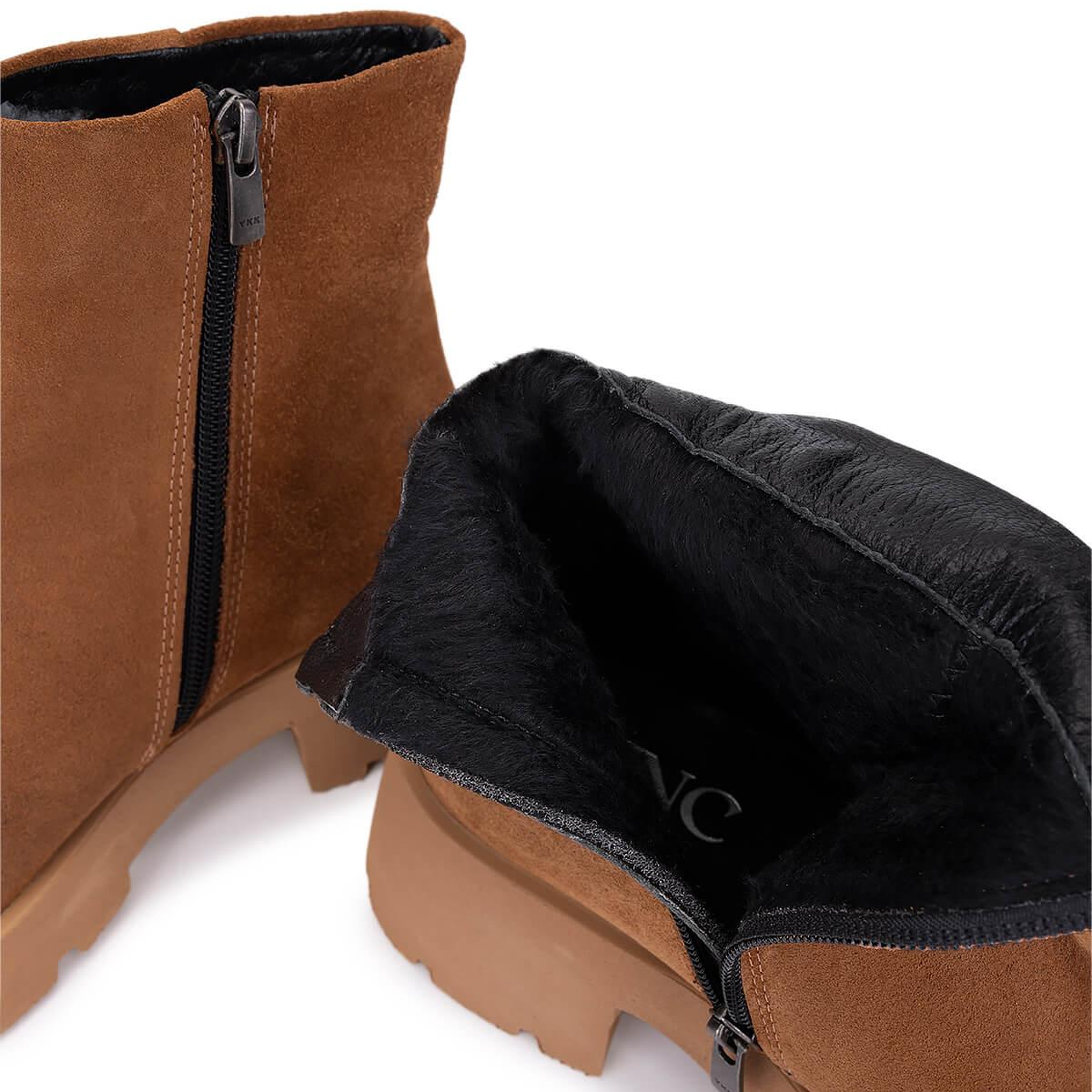 Tamer Tanca Kadın Hakiki Deri Taba Süet Casual Bot