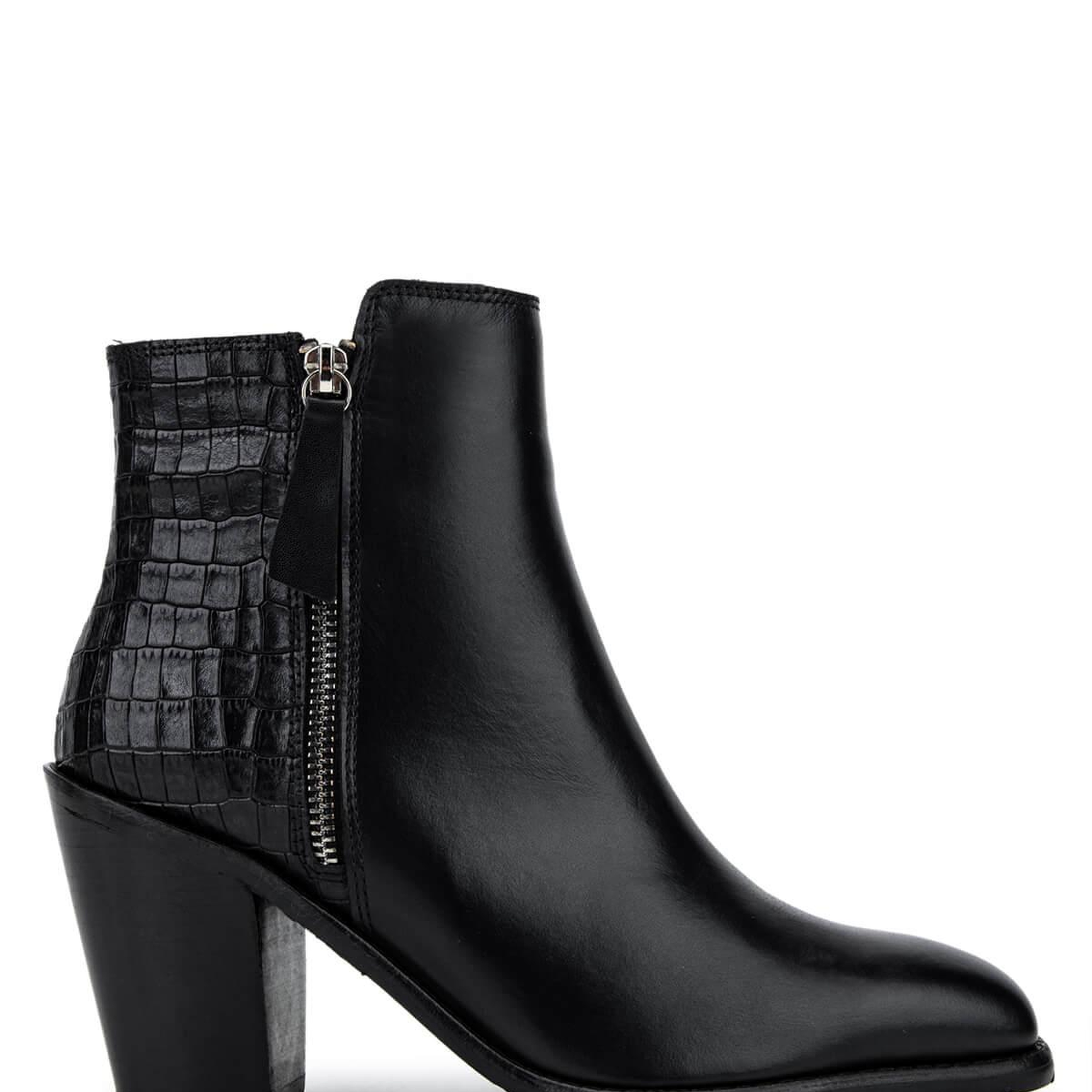 Tamer Tanca Kadın Hakiki Deri Siyah Klasik Bot