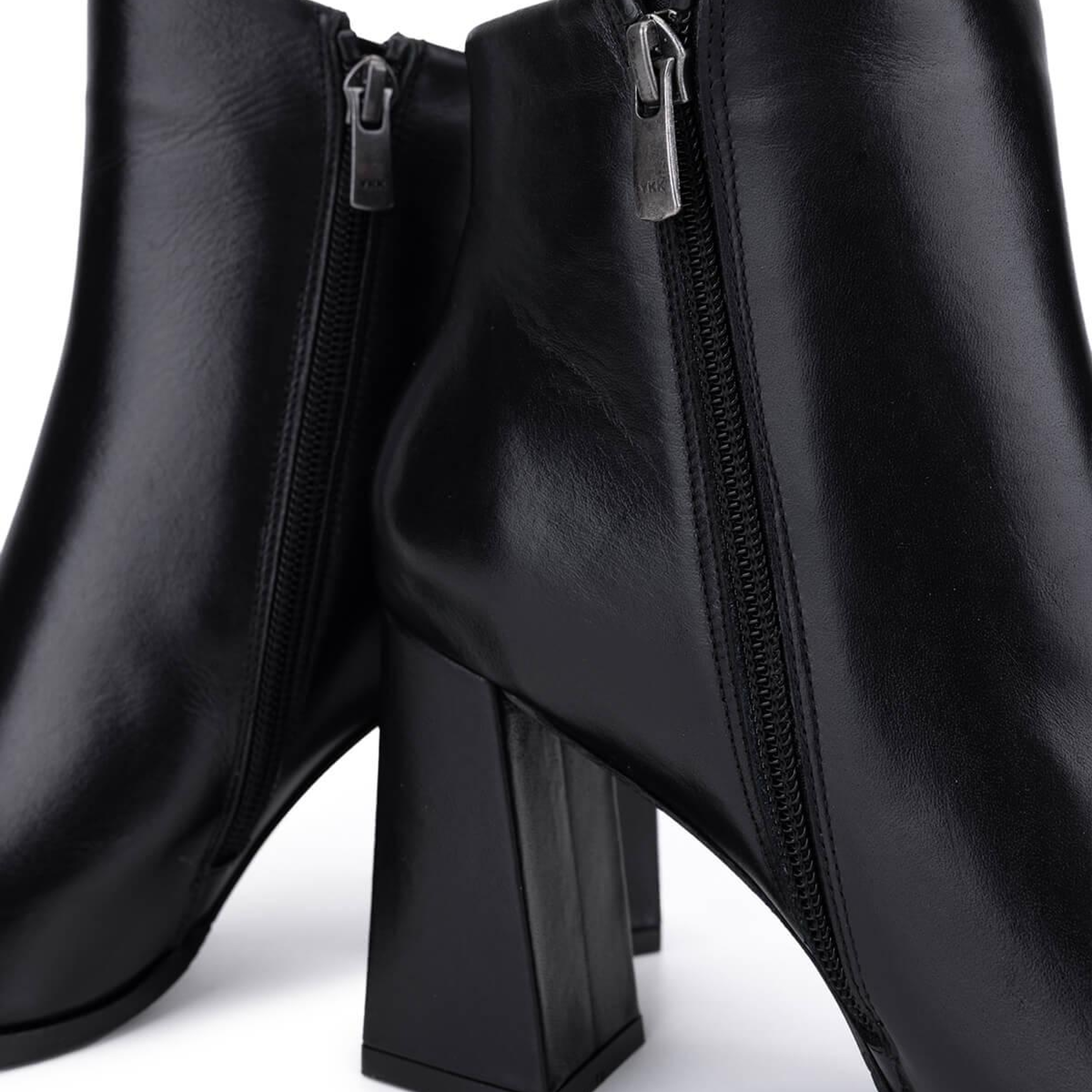 Tamer Tanca Kadın Hakiki Deri Siyah Topuklu Bot