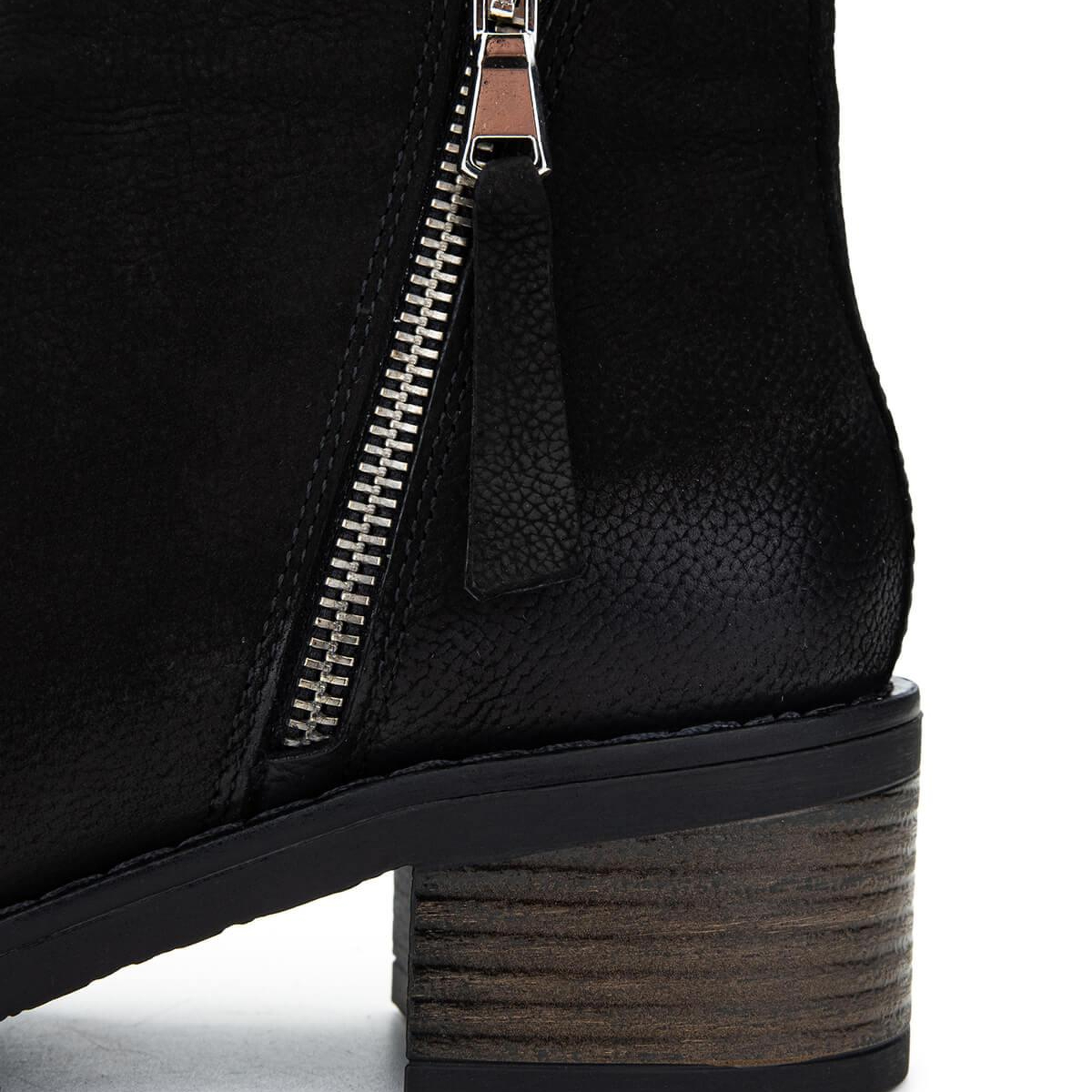 Tamer Tanca Kadın Hakiki Deri Siyah Nubuk Casual Bot