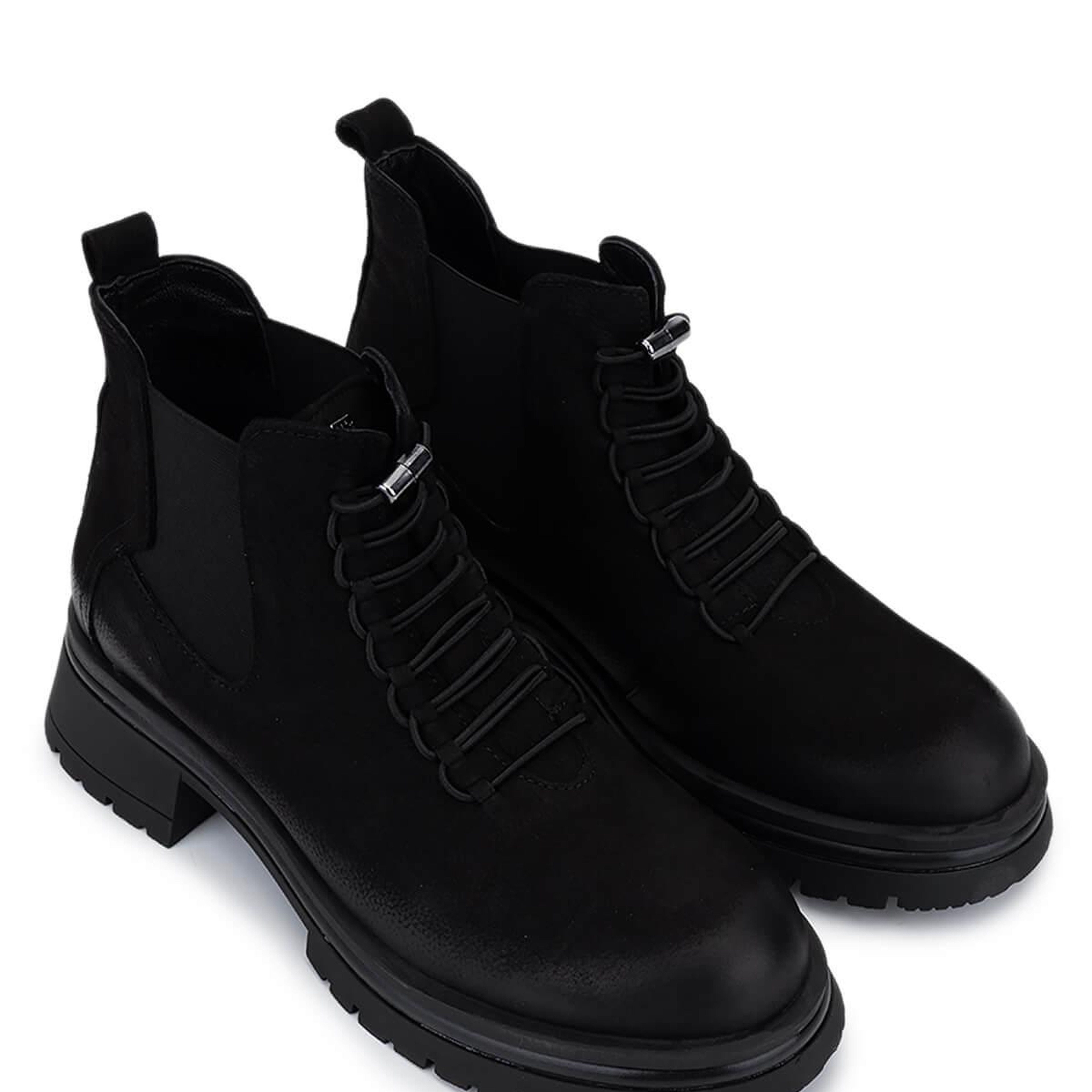 Tamer Tanca Kadın Hakiki Deri Siyah Nubuk Casual Bot