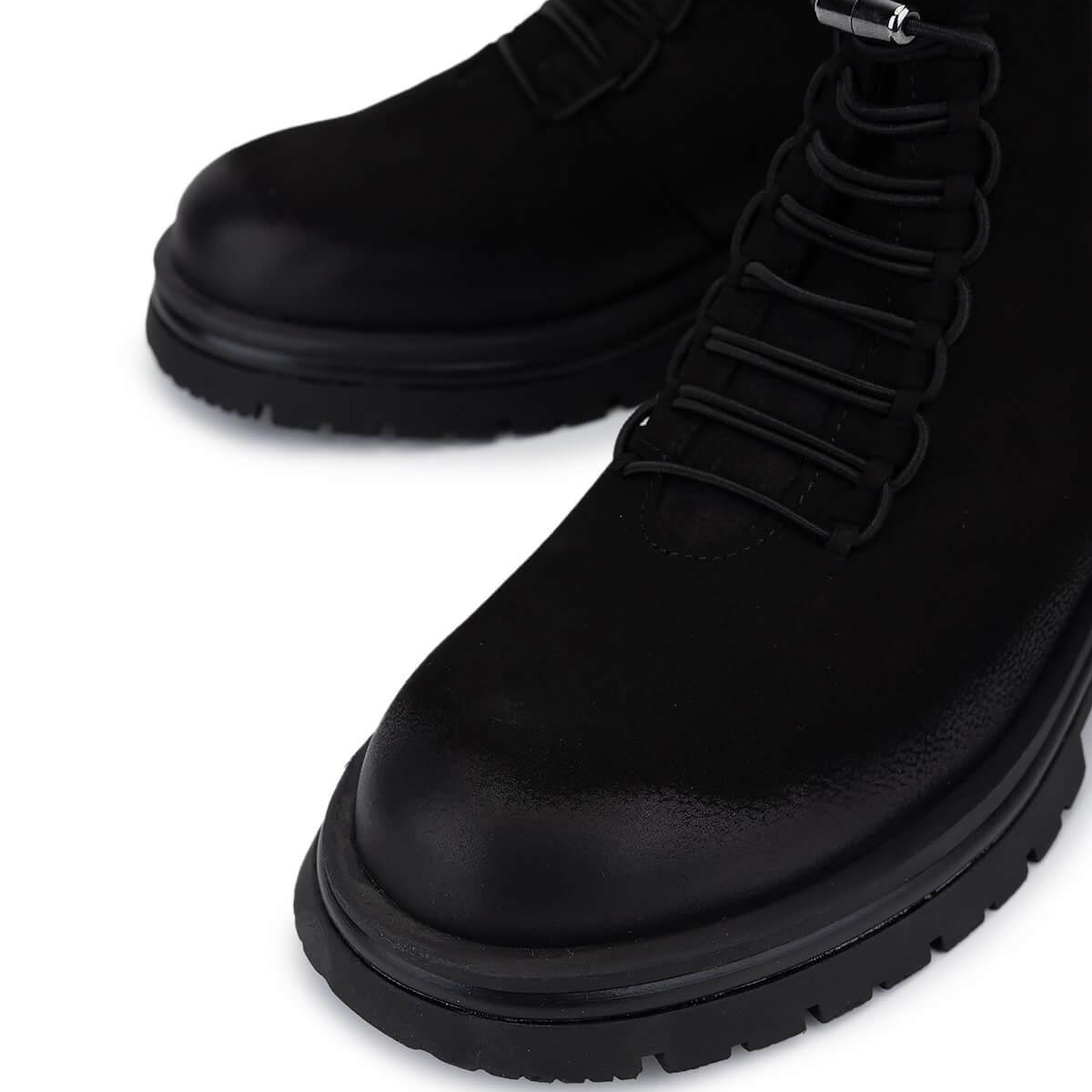 Tamer Tanca Kadın Hakiki Deri Siyah Nubuk Casual Bot