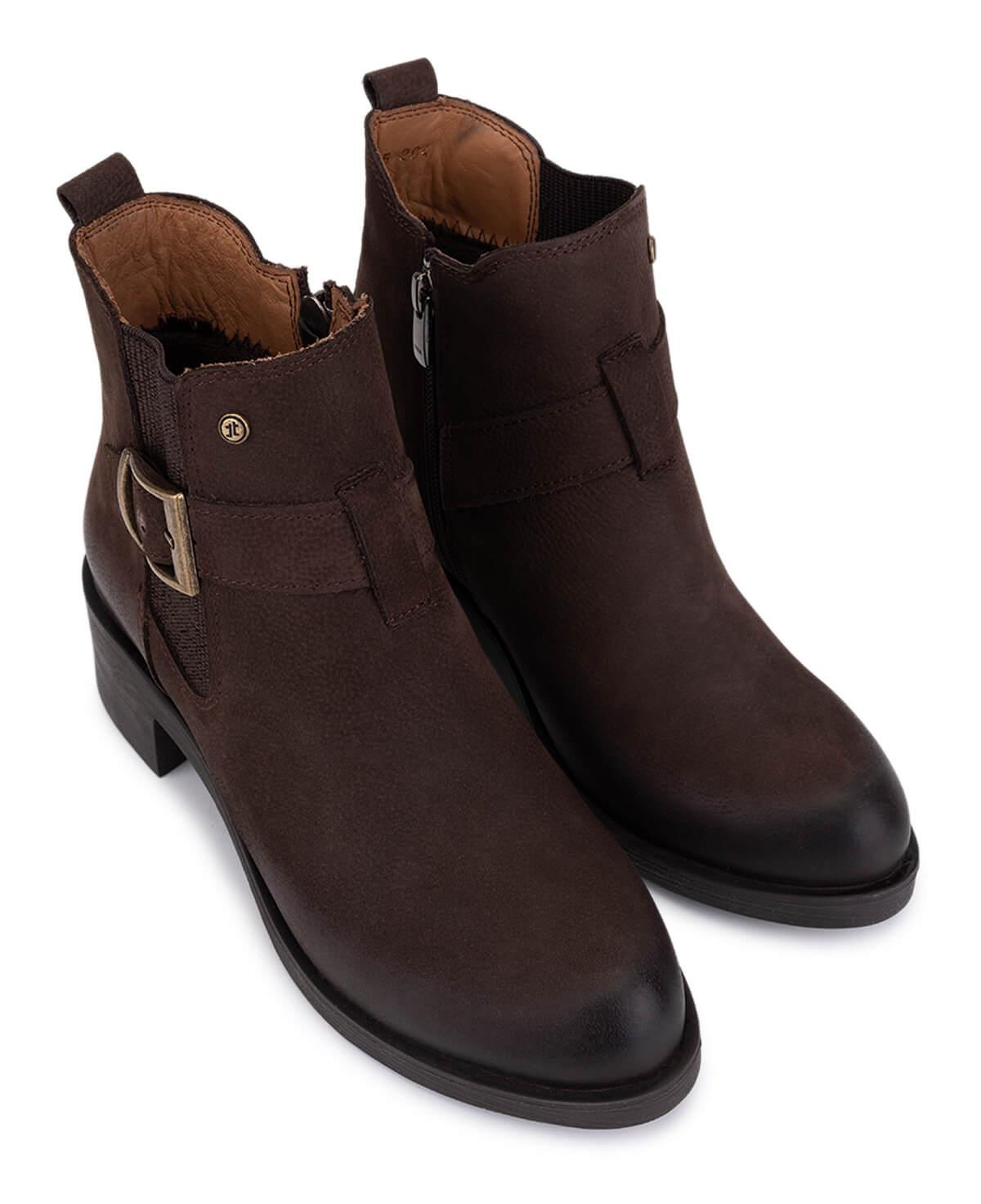 Tamer Tanca Kadın Hakiki Deri Kahverengi Nubuk Casual Bot