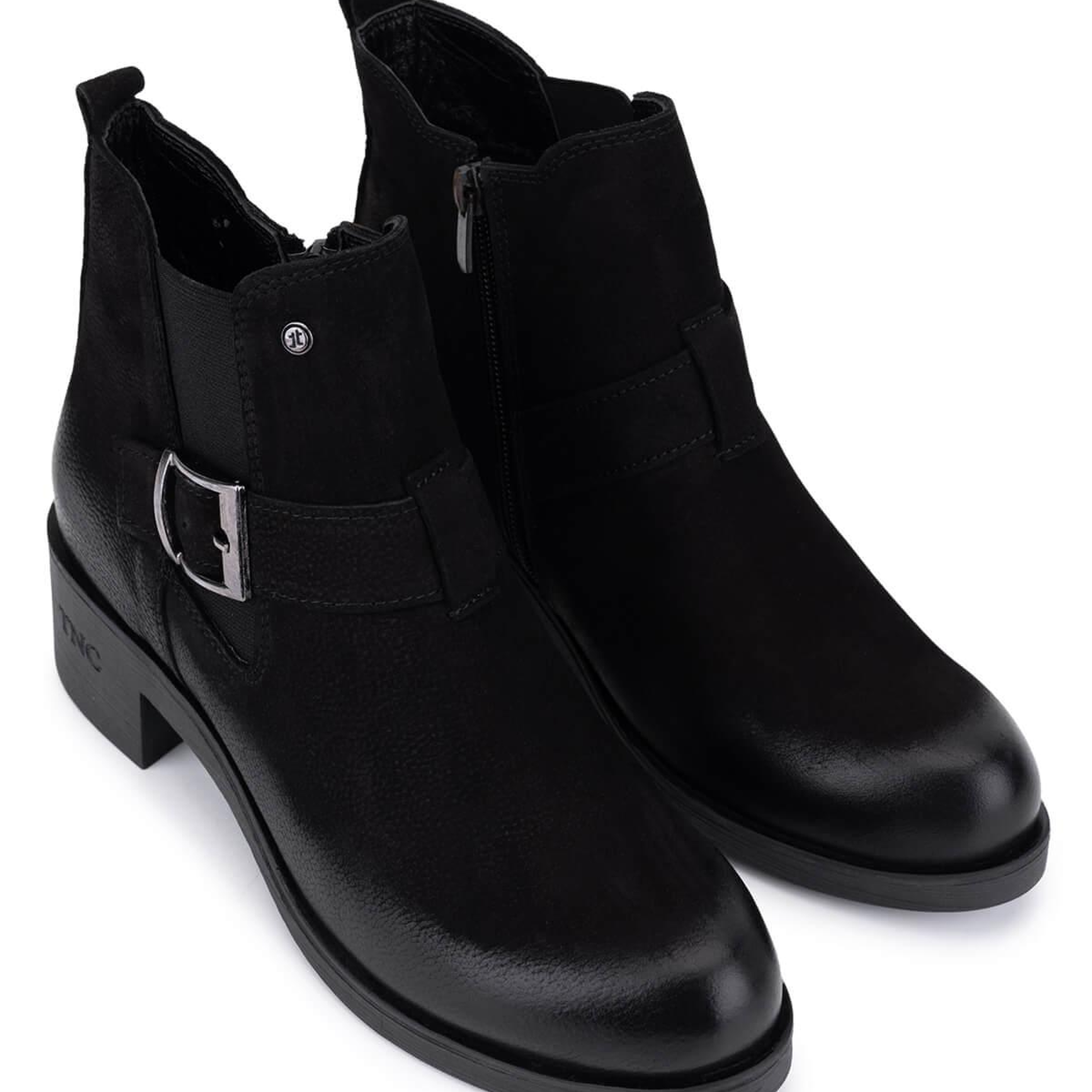 Tamer Tanca Kadın Hakiki Deri Siyah Nubuk Casual Bot