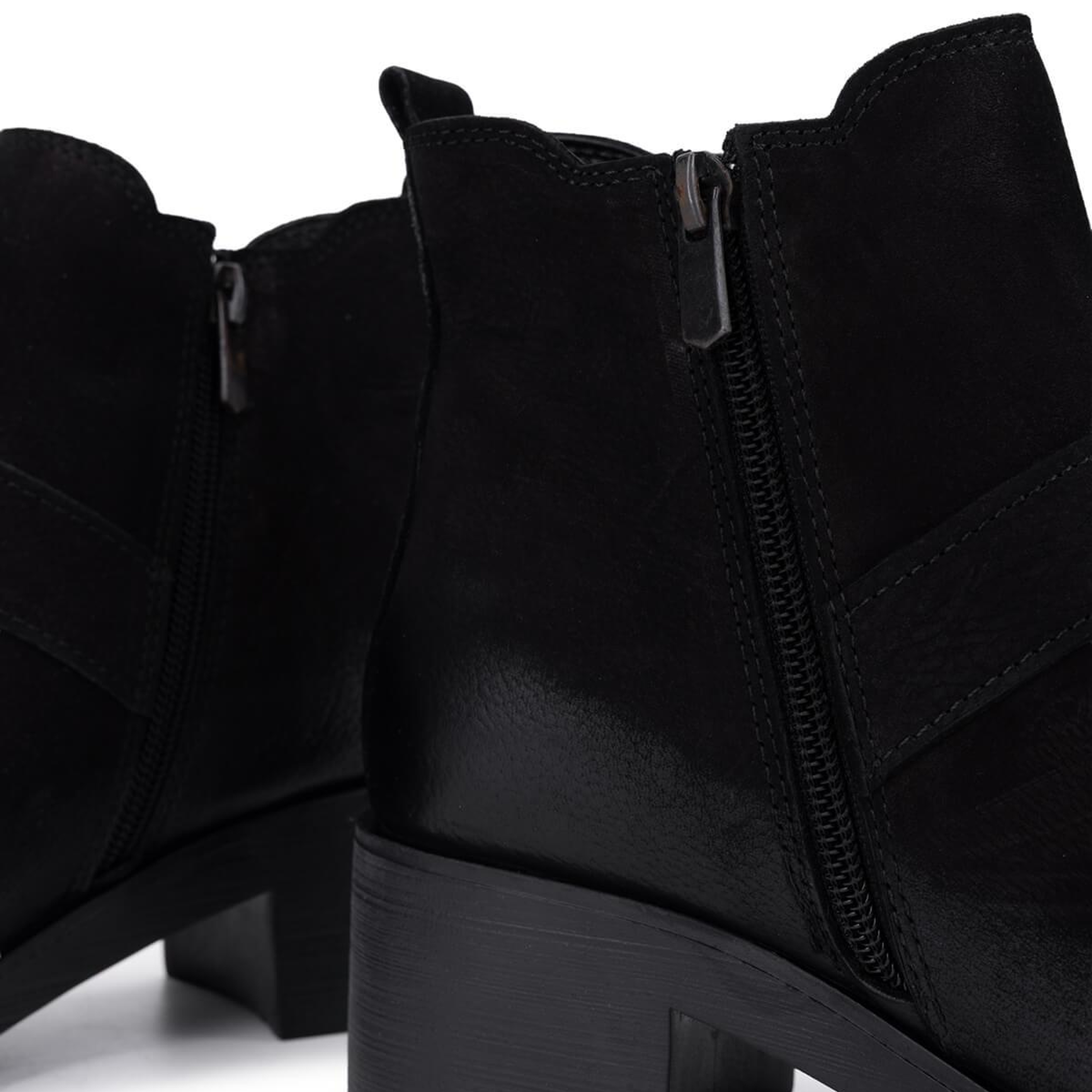 Tamer Tanca Kadın Hakiki Deri Siyah Nubuk Casual Bot