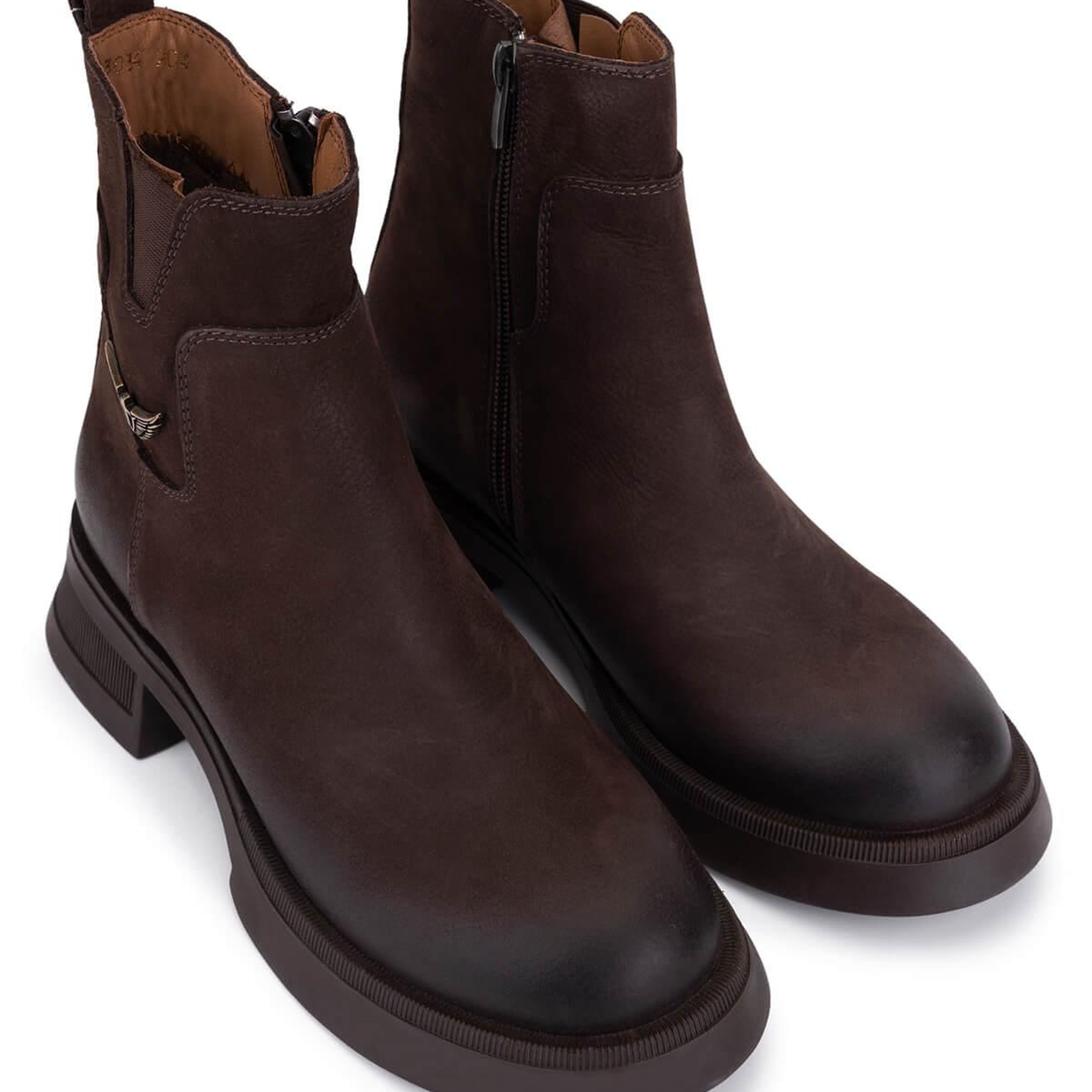 Tamer Tanca Kadın Hakiki Deri Kahverengi Nubuk Casual Bot