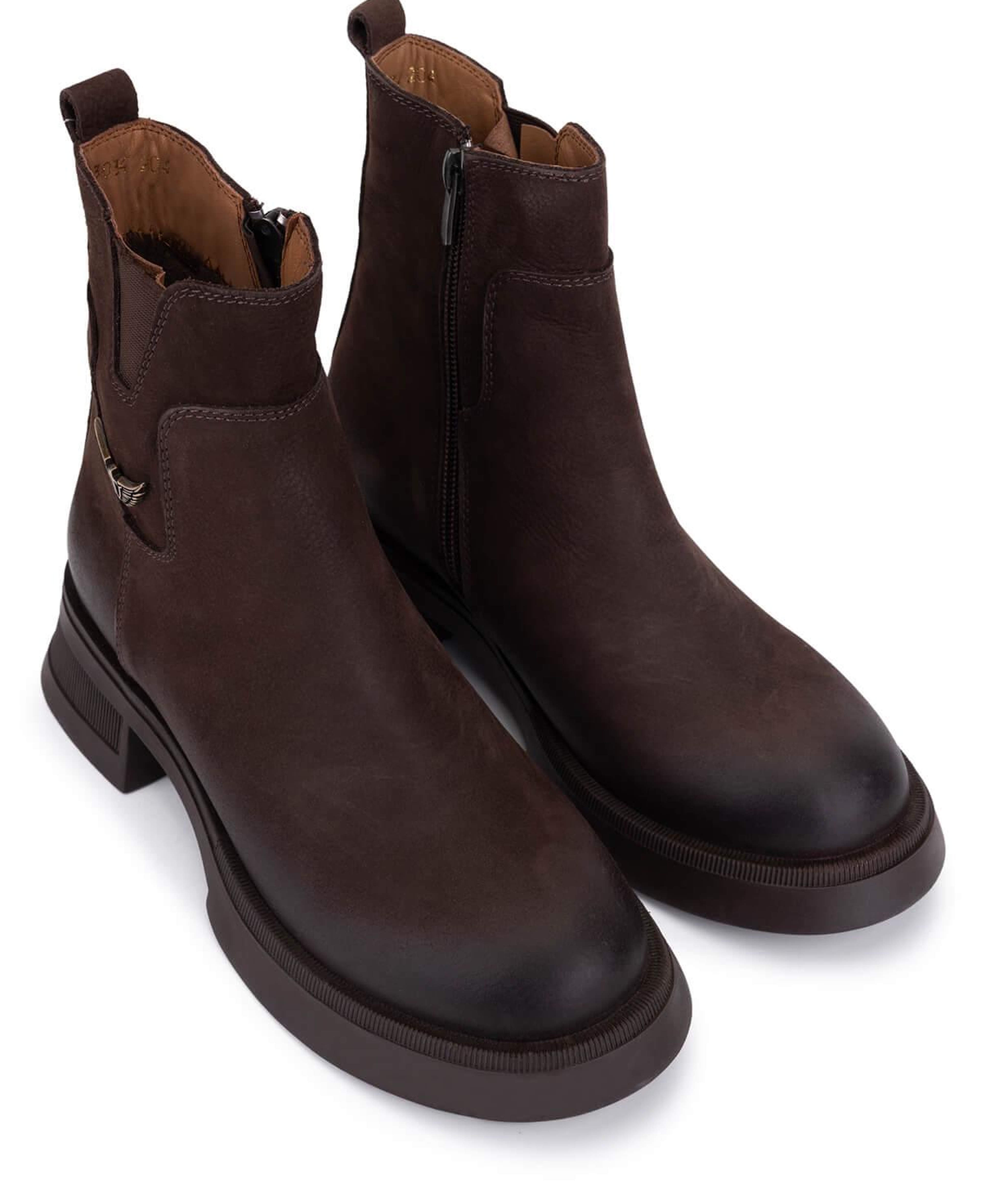 Tamer Tanca Kadın Hakiki Deri Kahverengi Nubuk Casual Bot