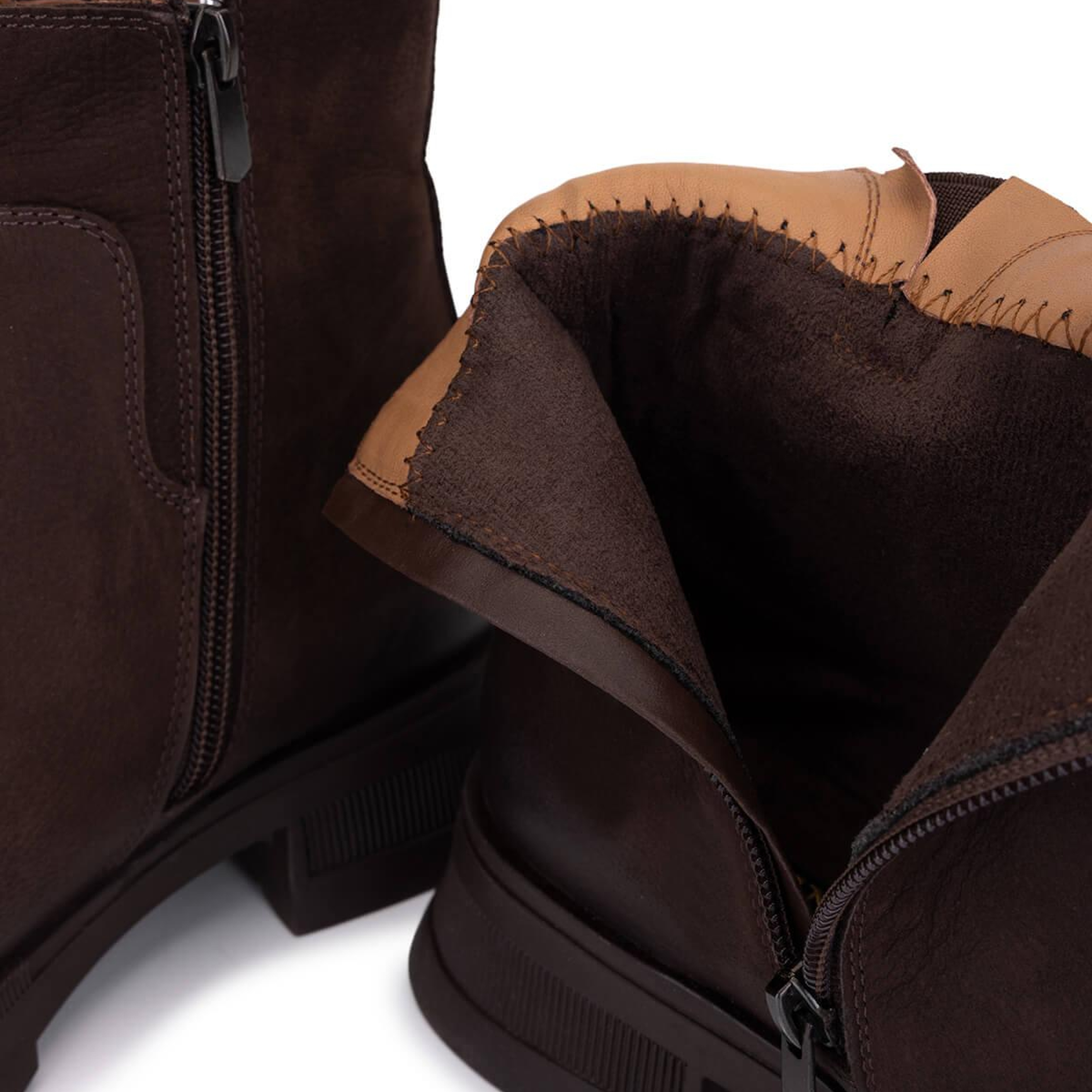 Tamer Tanca Kadın Hakiki Deri Kahverengi Nubuk Casual Bot