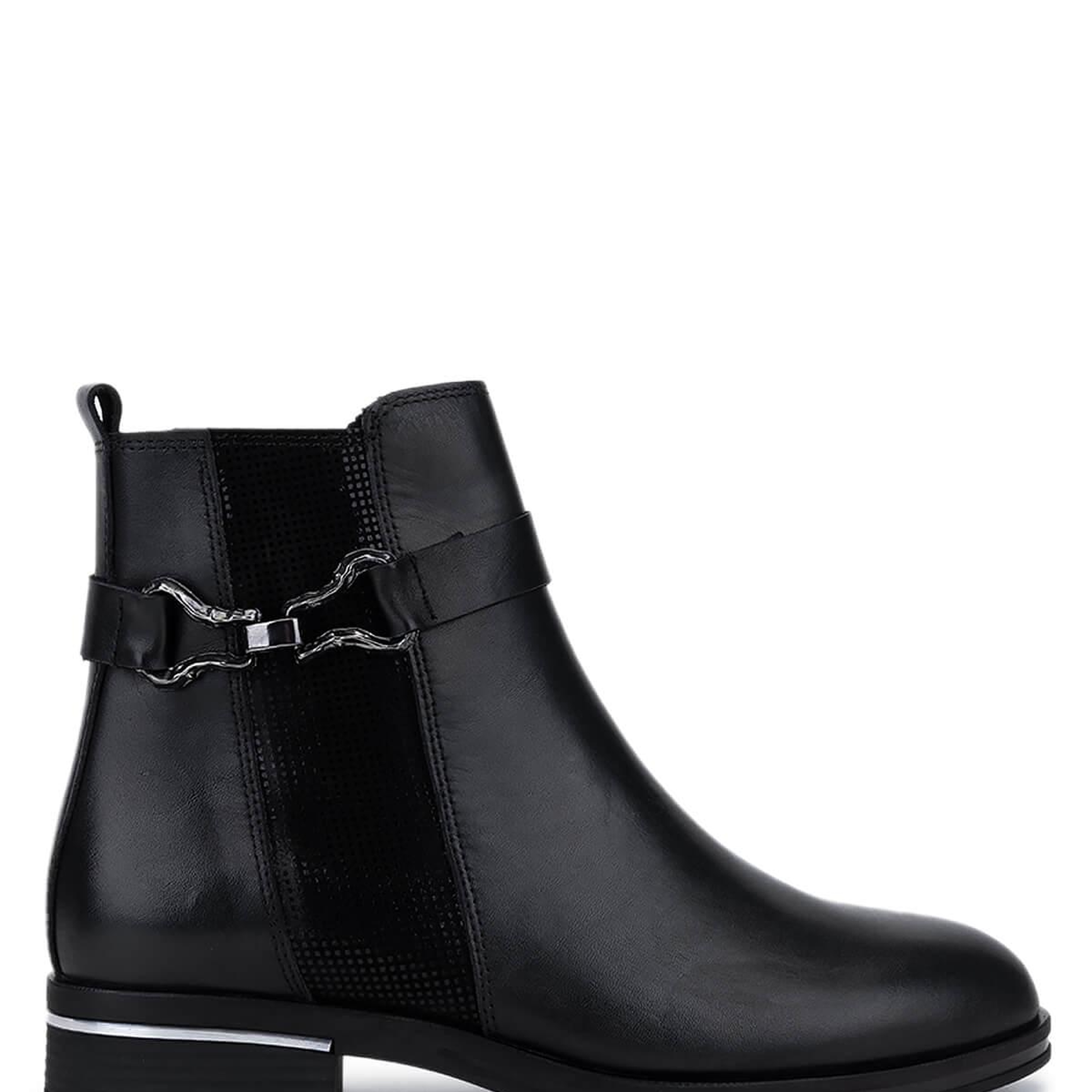 Tamer Tanca Kadın Hakiki Deri Siyah Casual Bot